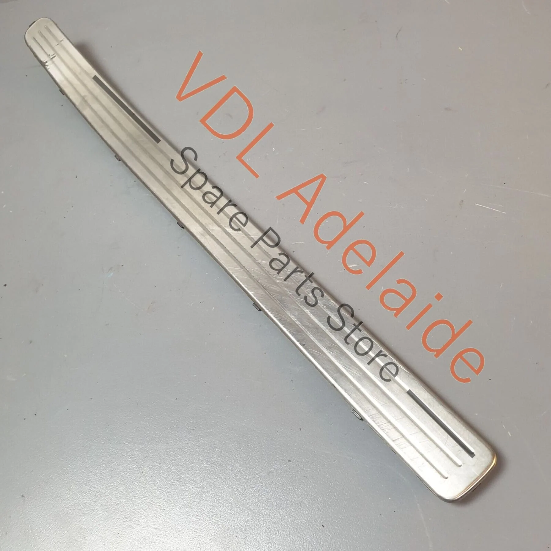 VW Touareg V10 7L Front Right Door Stainless Steel Entry Trim 7L0853656C