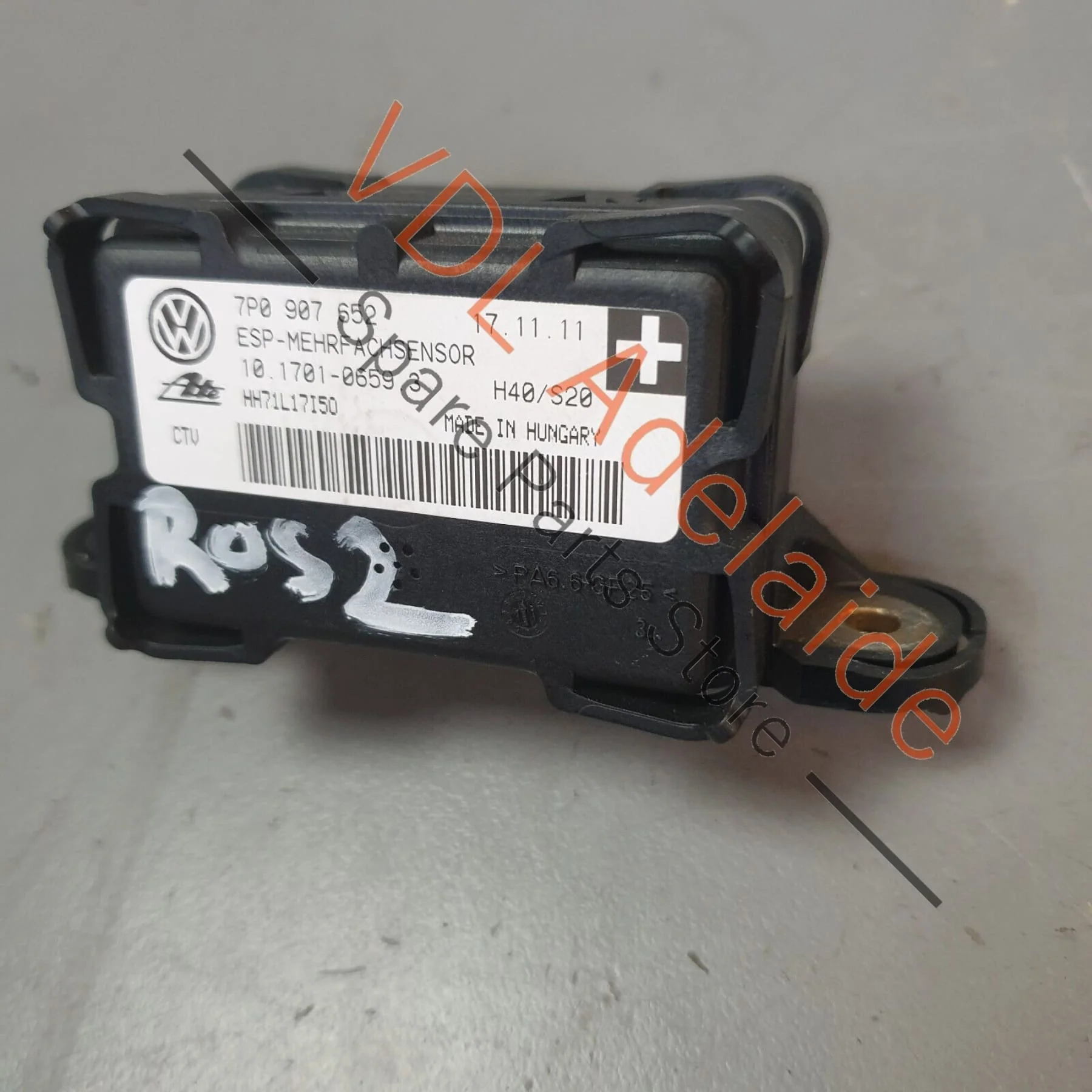 Audi Q7 6.0L V12 4L Yaw rate ESP Sensor Module 7P0907652
