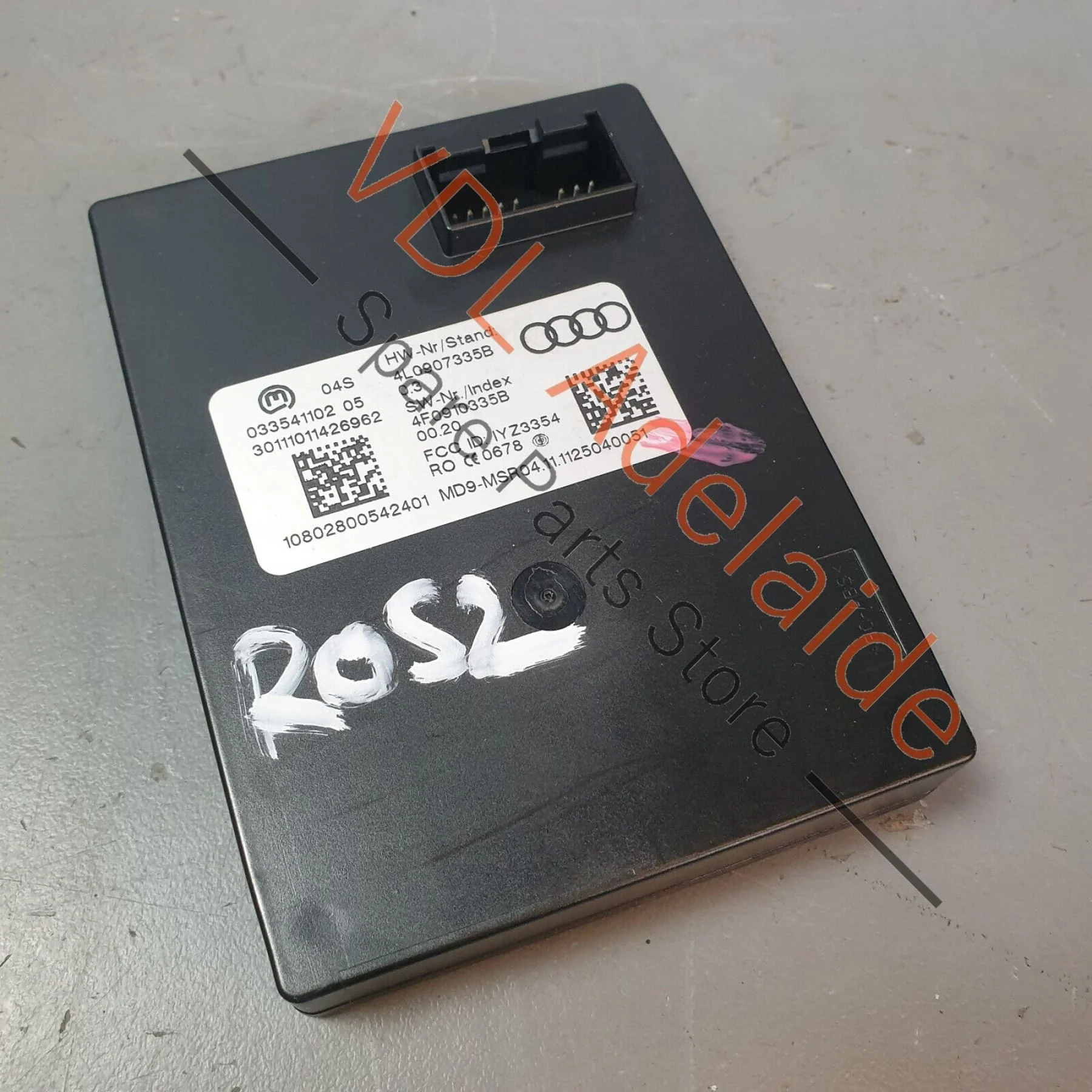 Audi Q7 6.0L V12 4L Keyless Entry Aerial Detection Module 4L0907335B