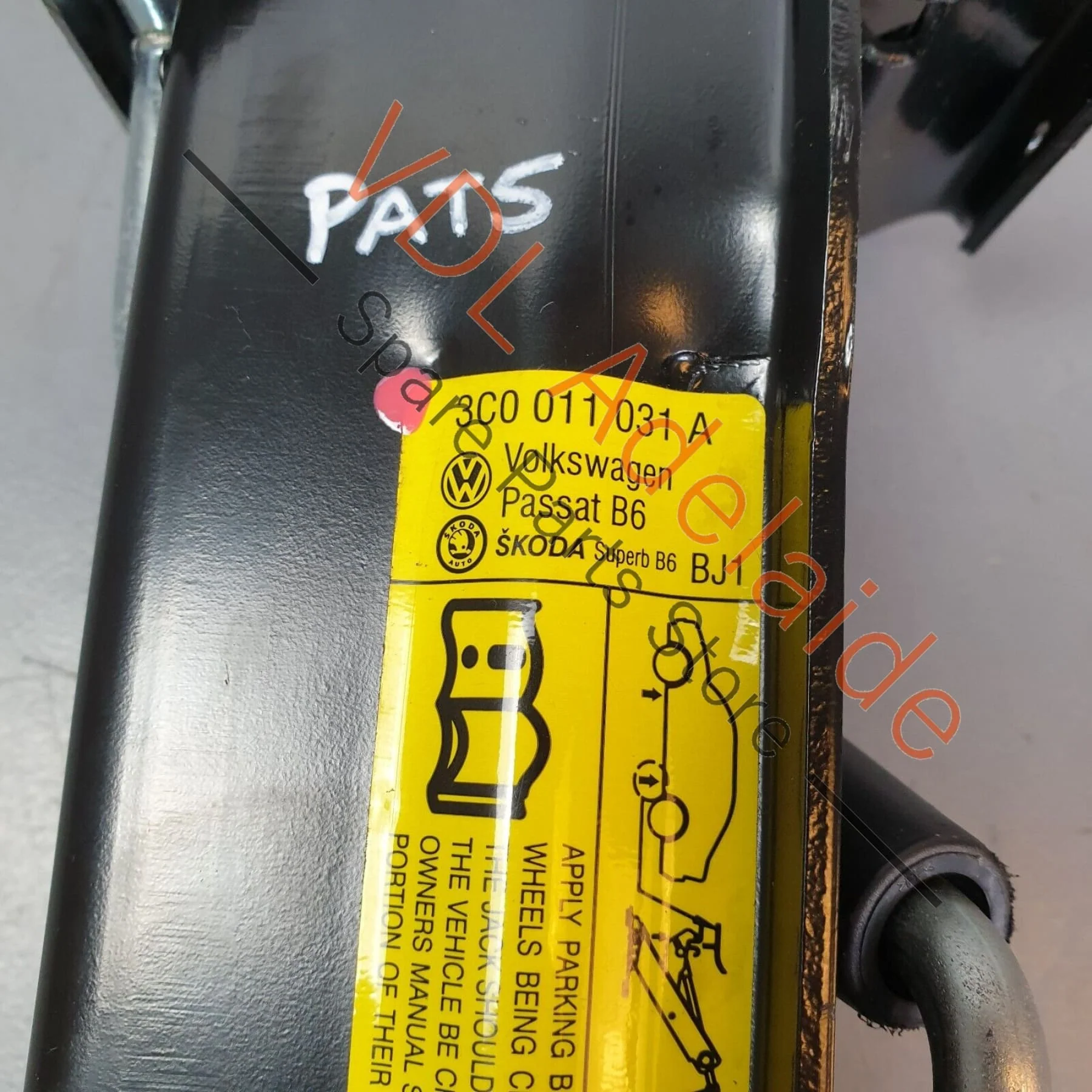VW R36 Passat 3C B6 Original OEM Spare Wheel Emergency Jack 3C0011031A - Image 2