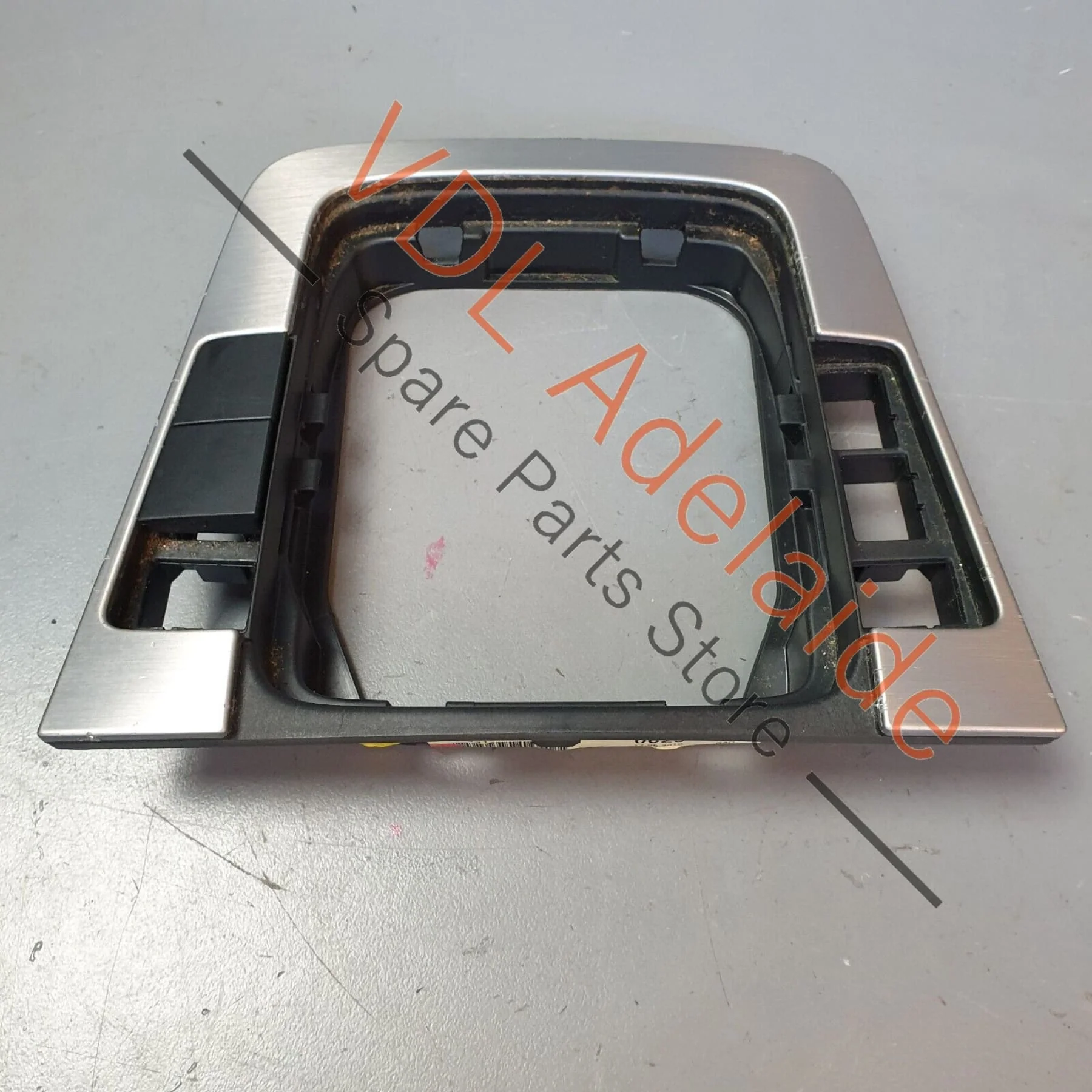 VW R36 Passat 3C B6 AC Shifter Surround Brushed Aluminium Dark 3C0864263F R60 - Image 5