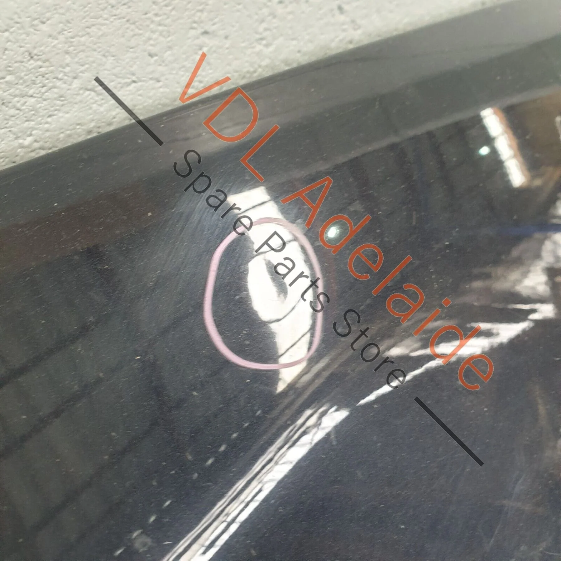 VW R36 Passat 3C B6 Front Right Fender Quarter Panel Mud Guard Deep Black C9X - Image 5