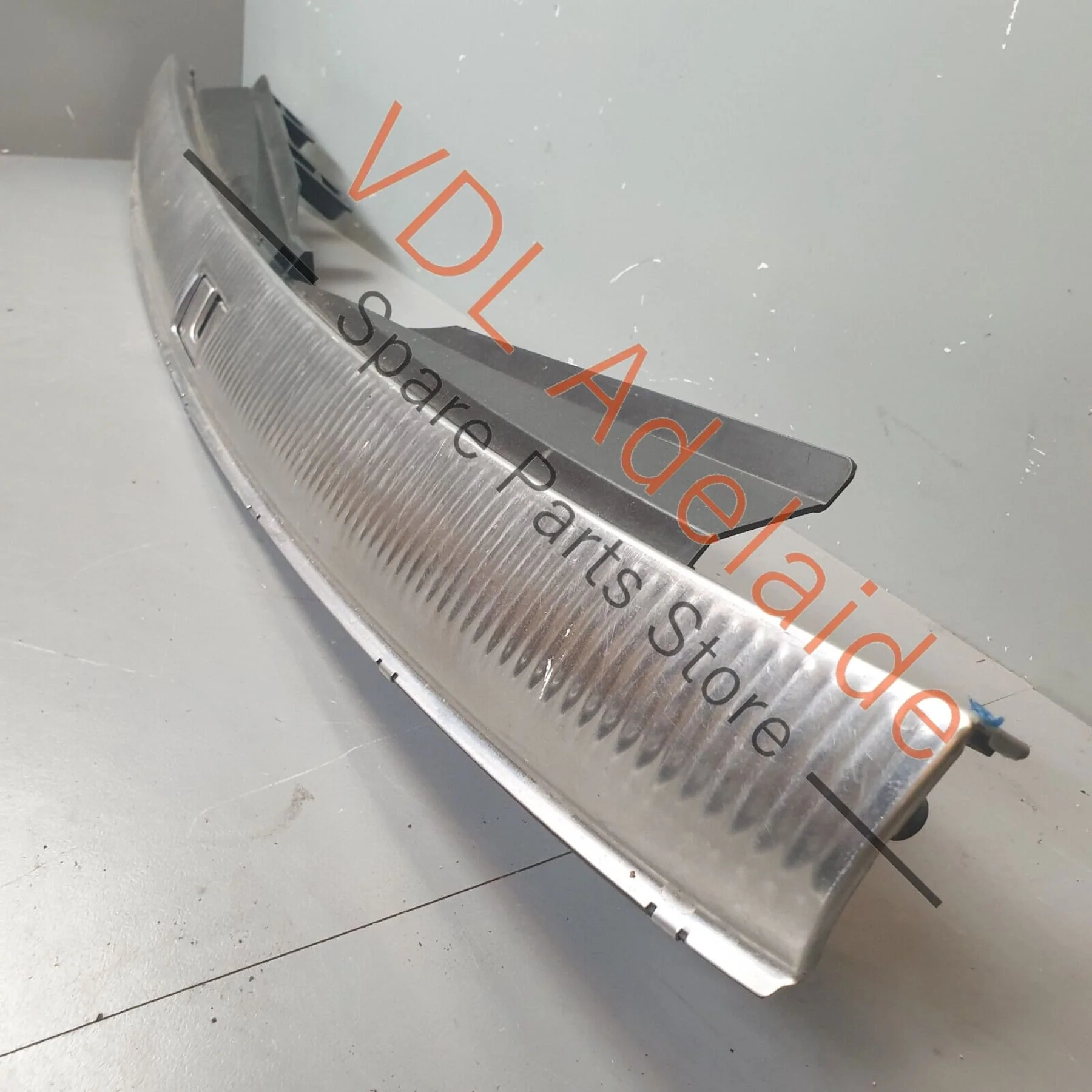 Audi Q7 6.0L V12 4L Rear Boot Trunk Cargo Loading Protection Strip Trim Chrome - Image 3