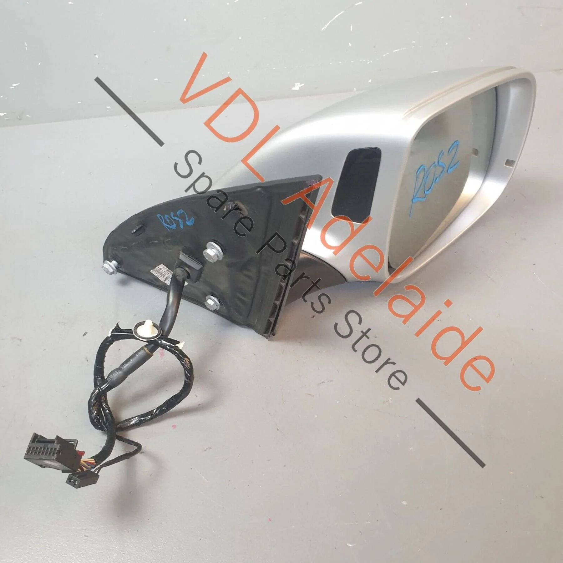 Audi Q7 4L Complete Right Side View Exterior Folding Wing Mirror Matt Silver - Image 4
