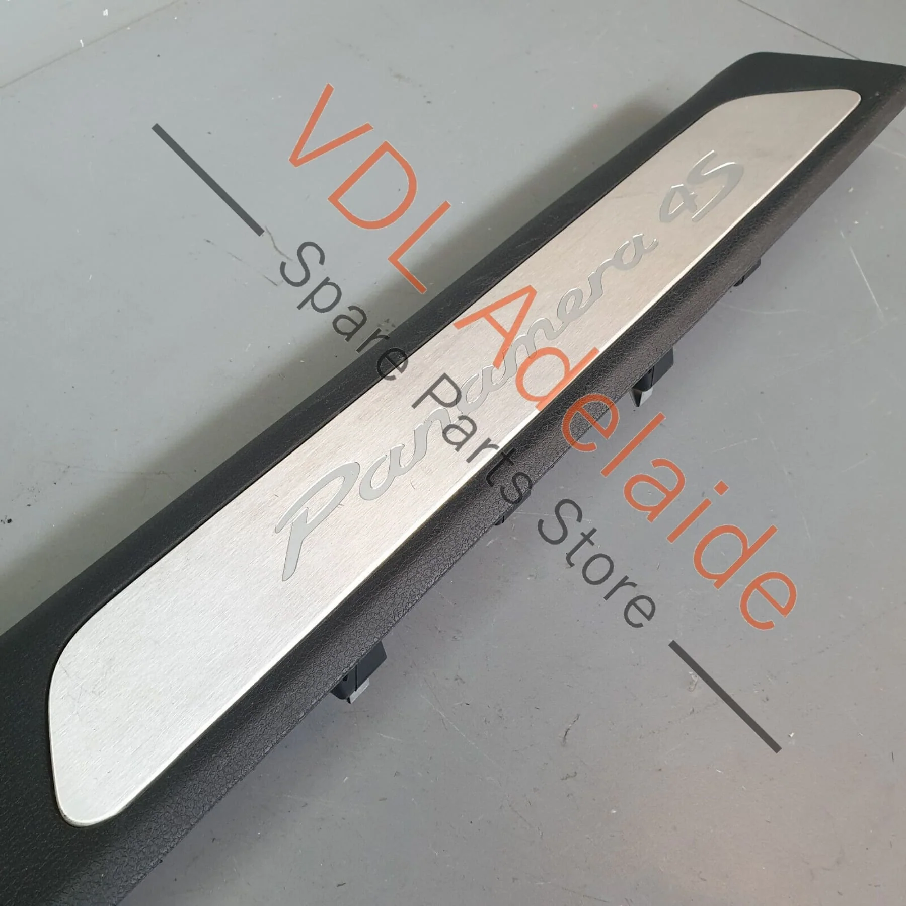 Porsche Panamera 971 Interior Left Lower A-Pillar Trim With Aluminium Sill Trim