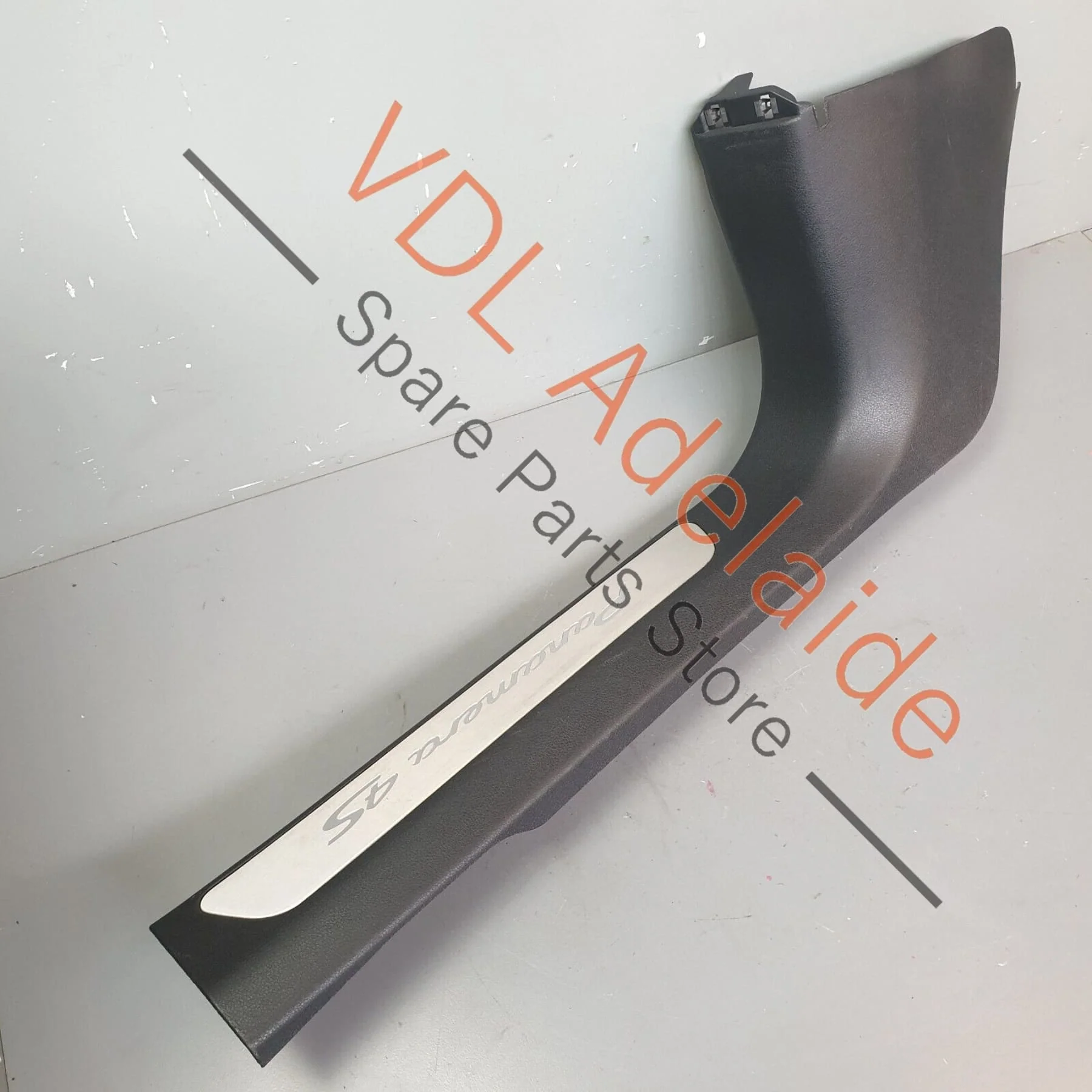 Porsche Panamera 971 Interior Left Lower A-Pillar Trim With Aluminium Sill Trim - Image 3