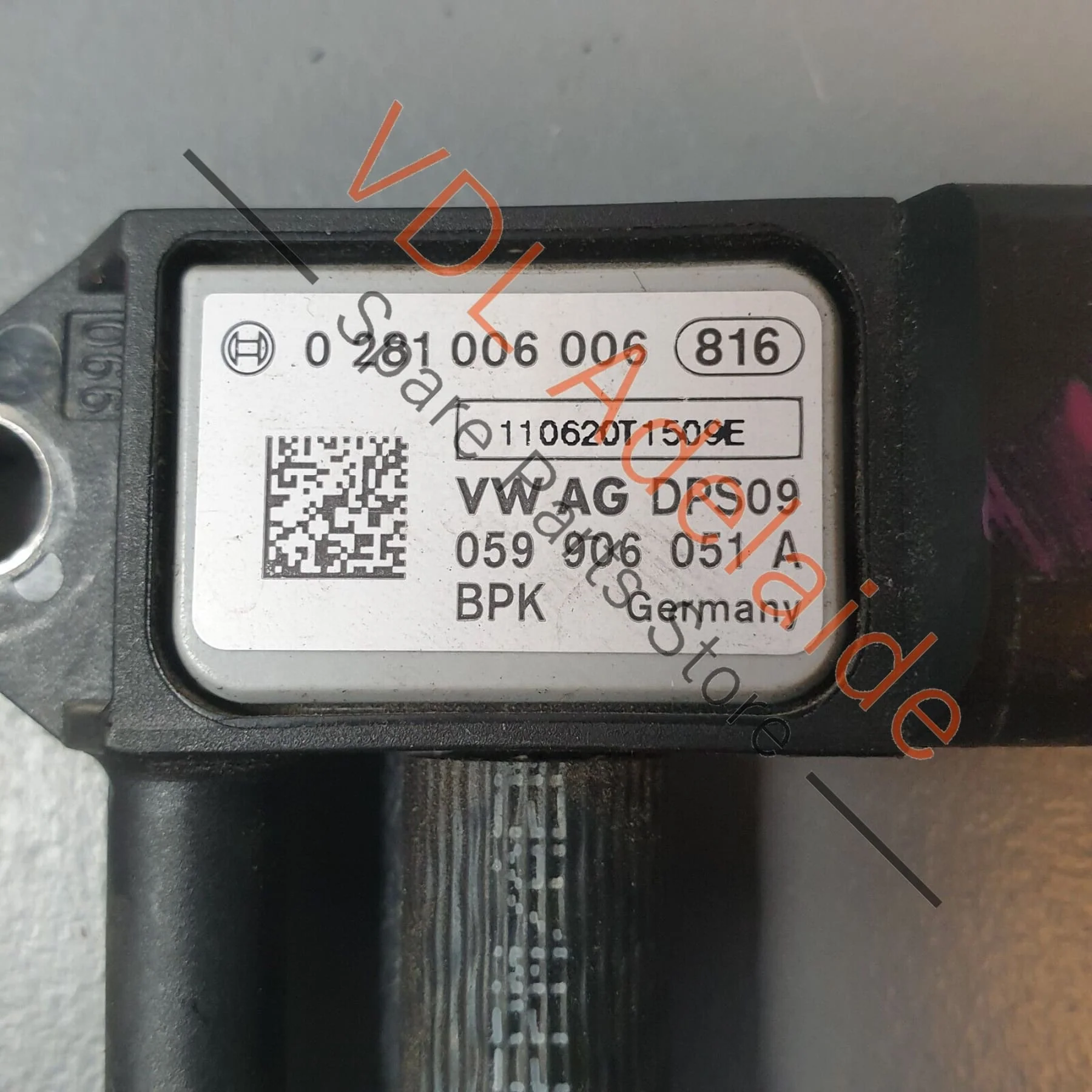 Audi Q7 6.0L V12 4L Exhaust Gas Pressure Difference Sender for DPF 059906051A - Image 4