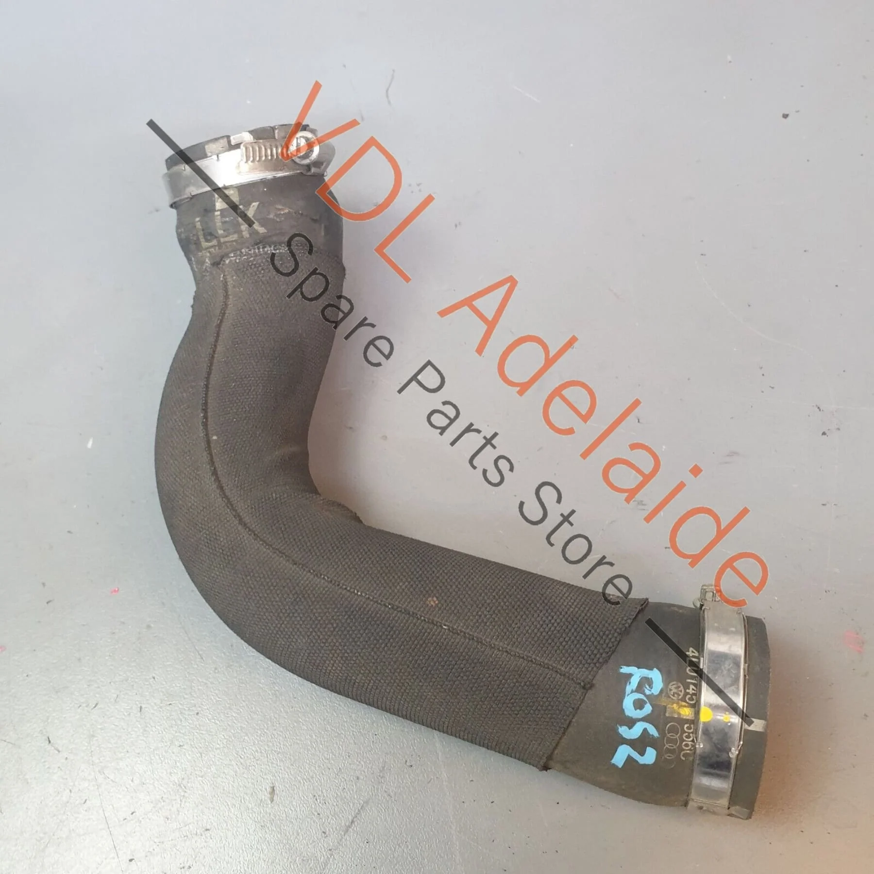 Audi Q7 6.0L V12 4L Right Upper Intercooler Pressure Hose Pipe 4L0145556C