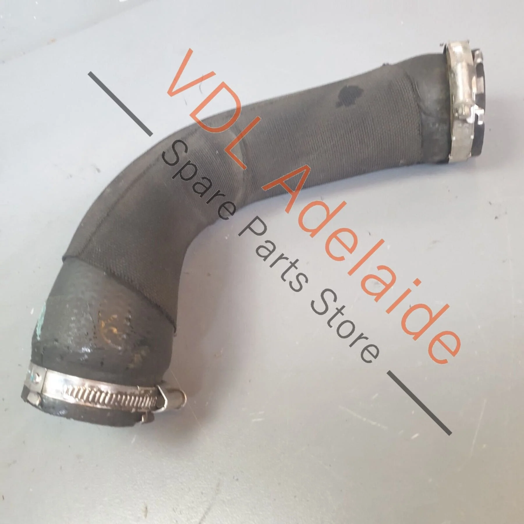 Audi Q7 6.0L V12 4L Right Upper Intercooler Pressure Hose Pipe 4L0145556C - Image 2