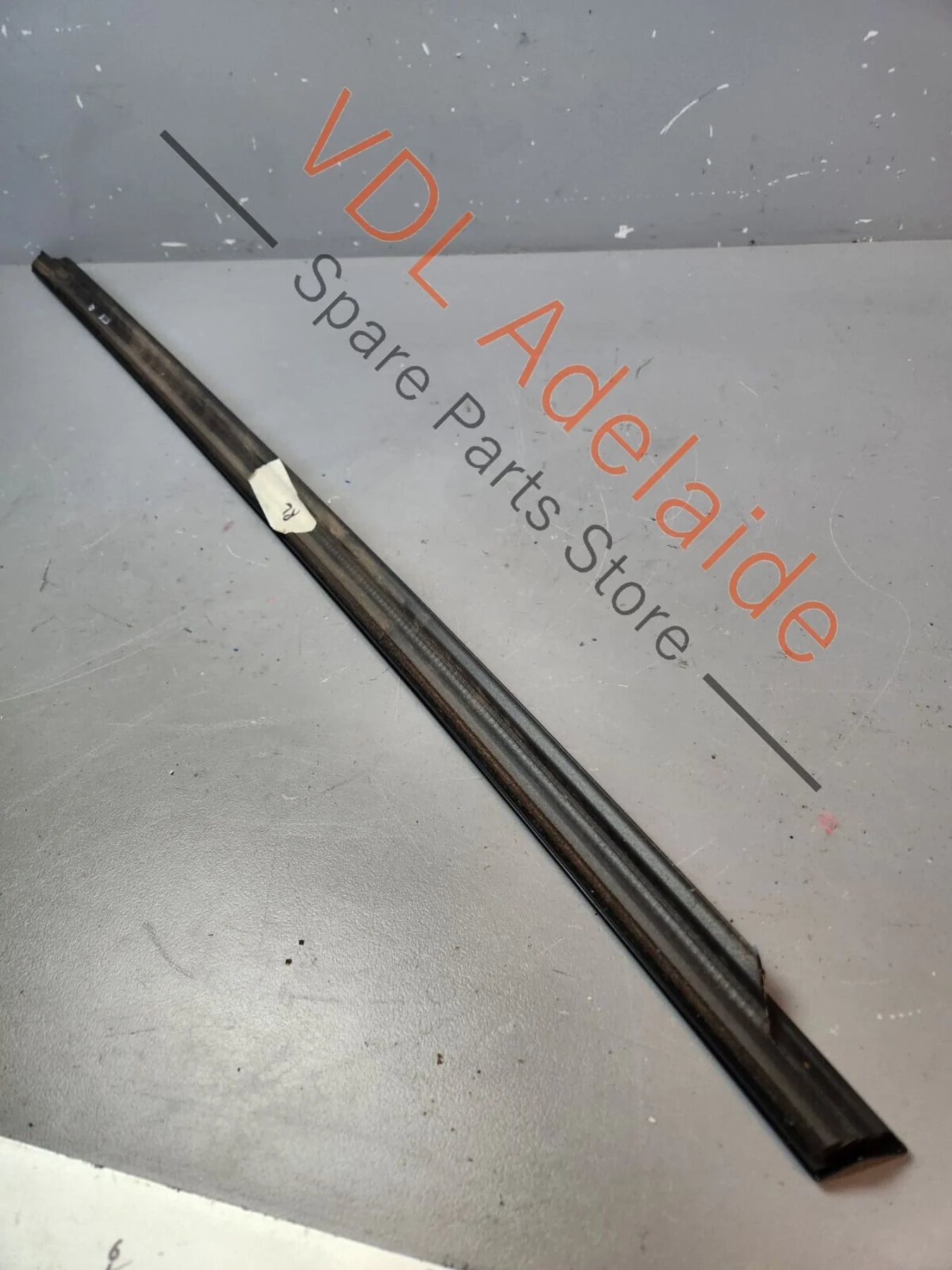 Porsche Panamera 971 Rear Left Window Slot Seal Door Exterior Gloss Black - Image 6