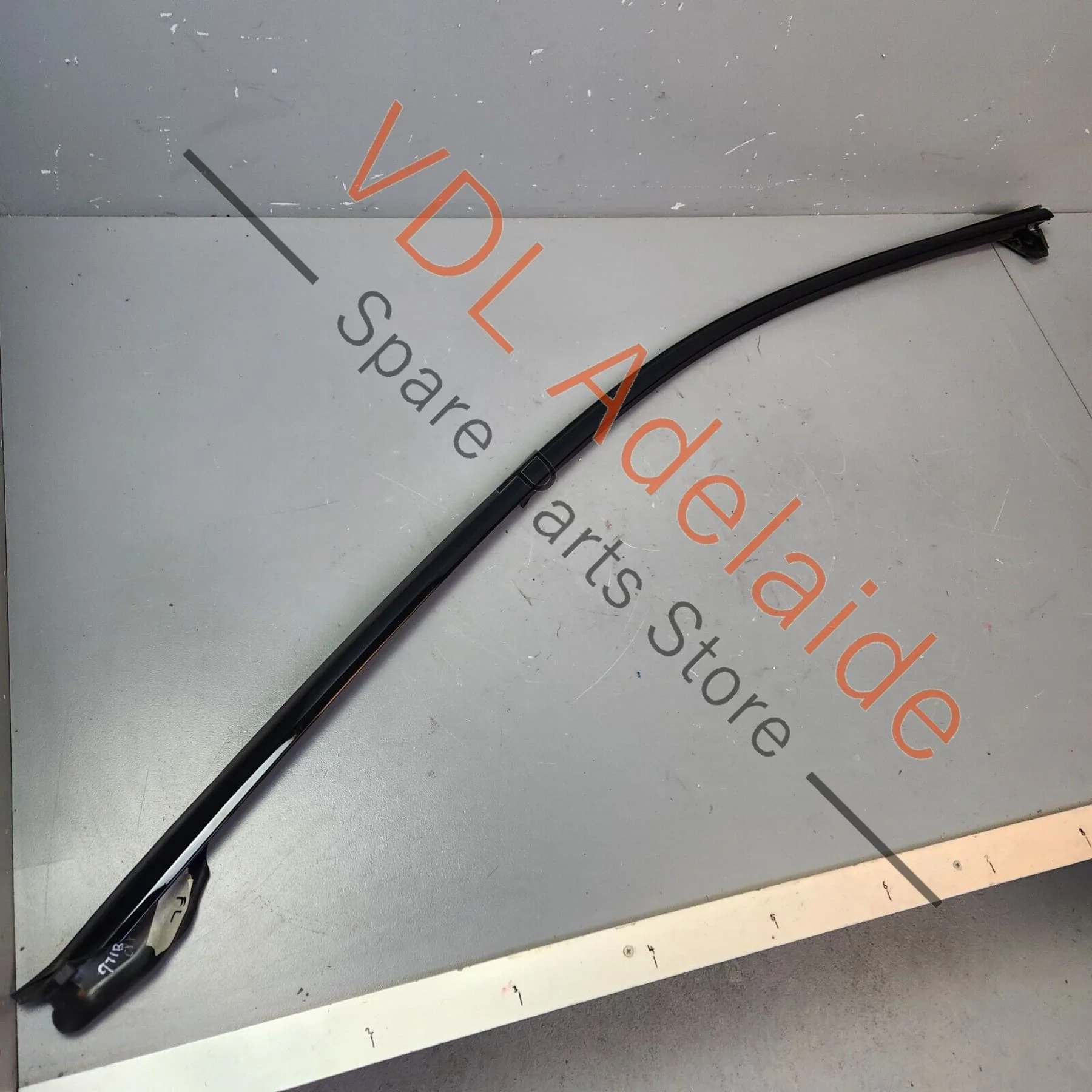 Porsche Panamera 971 Exterior Front Left Door Trim High Gloss Black 971853101E - Image 3