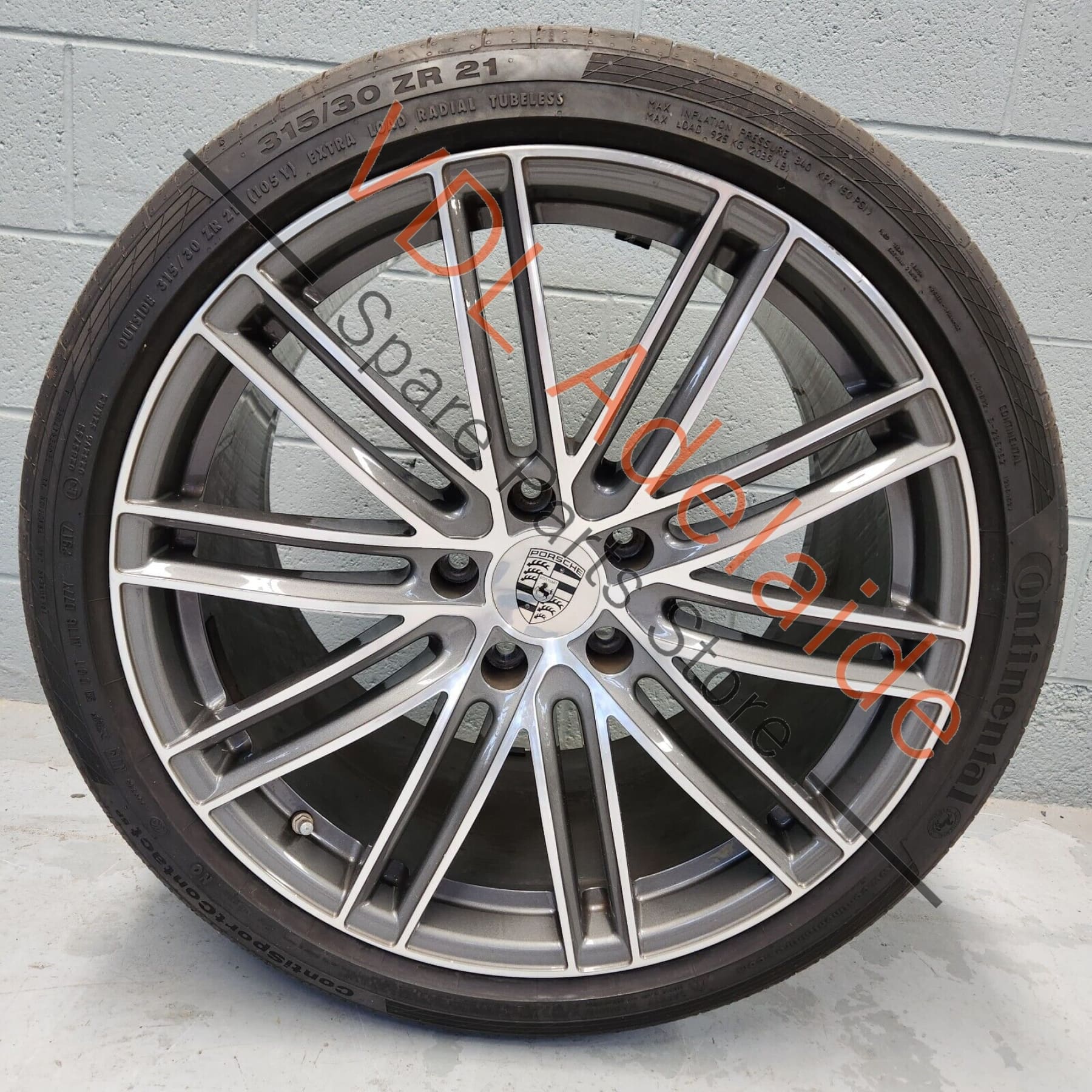 Porsche Panamera 971 Rear Alloy Wheel 21 x 11.5 ET 69 Turbo Design #02