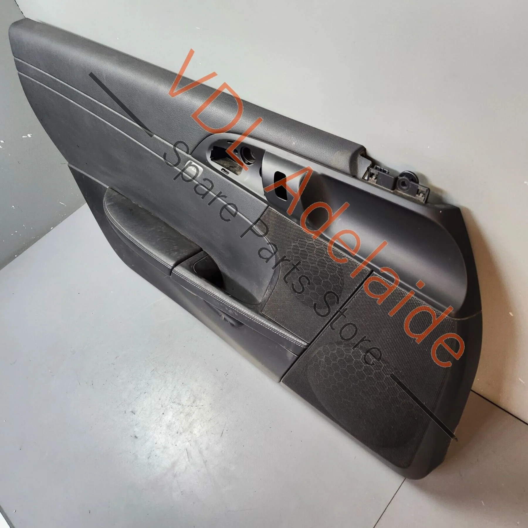 Porsche Cayman R 987 Left Side Door Panel Card Interior Trim Black Leather - Image 12