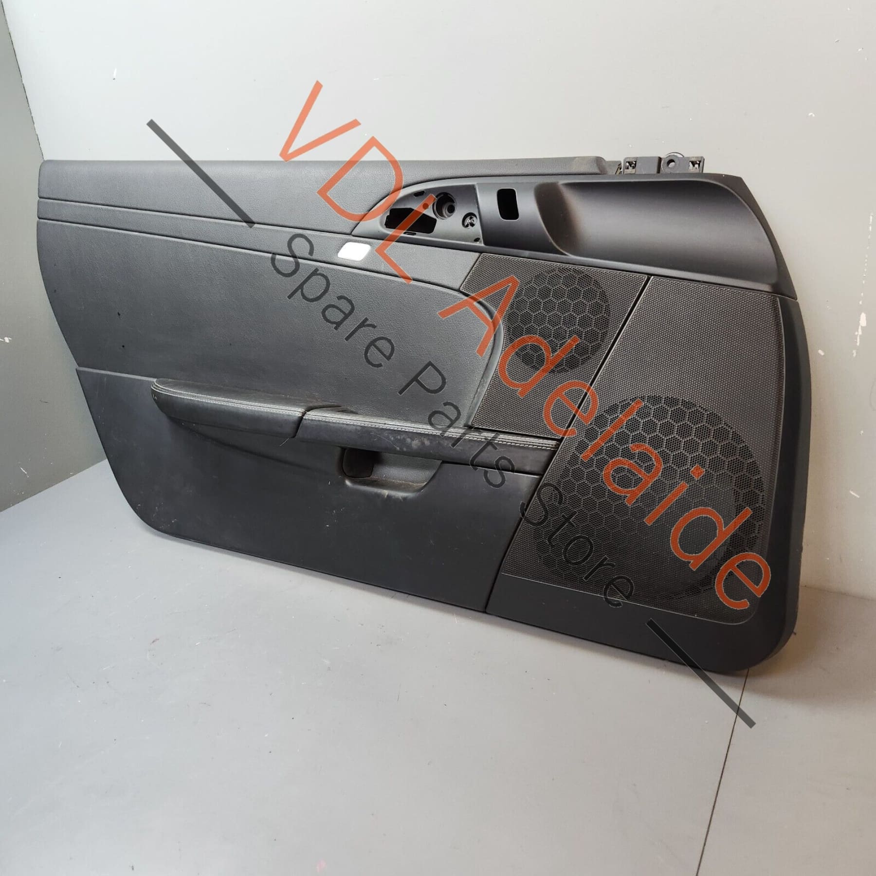 Porsche Cayman R 987 Left Side Door Panel Card Interior Trim Black Leather - Image 19