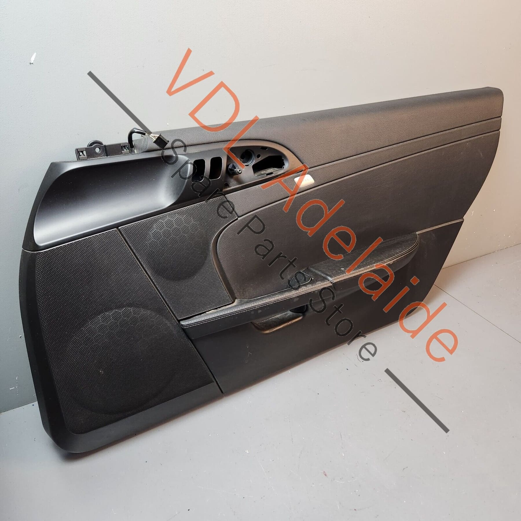 Porsche Cayman R 987 Right Side Door Panel Card Interior Trim Black Leather - Image 15