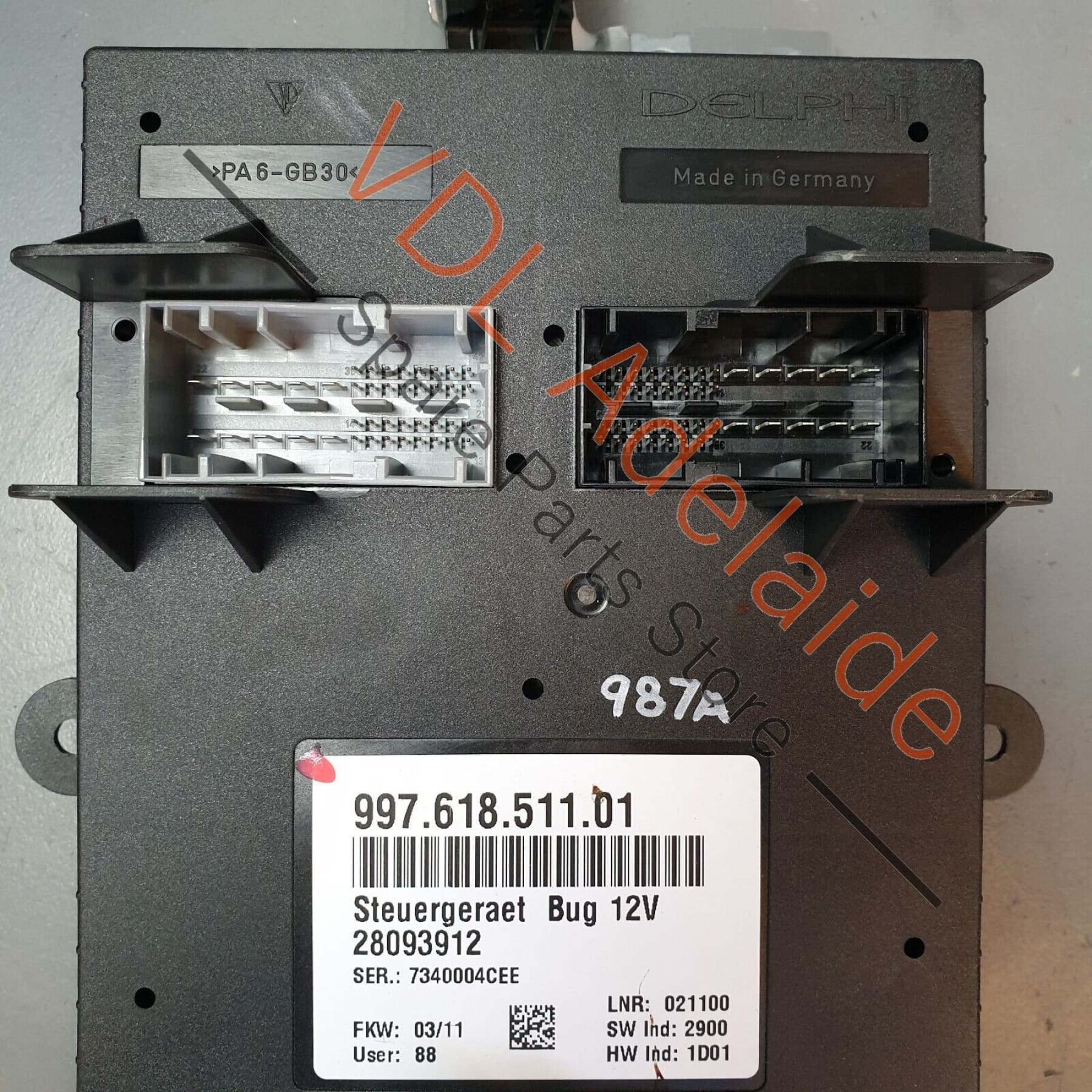 Porsche 997 Cayman R 987 Control Unit Module for Front End 99761851101 - Image 2