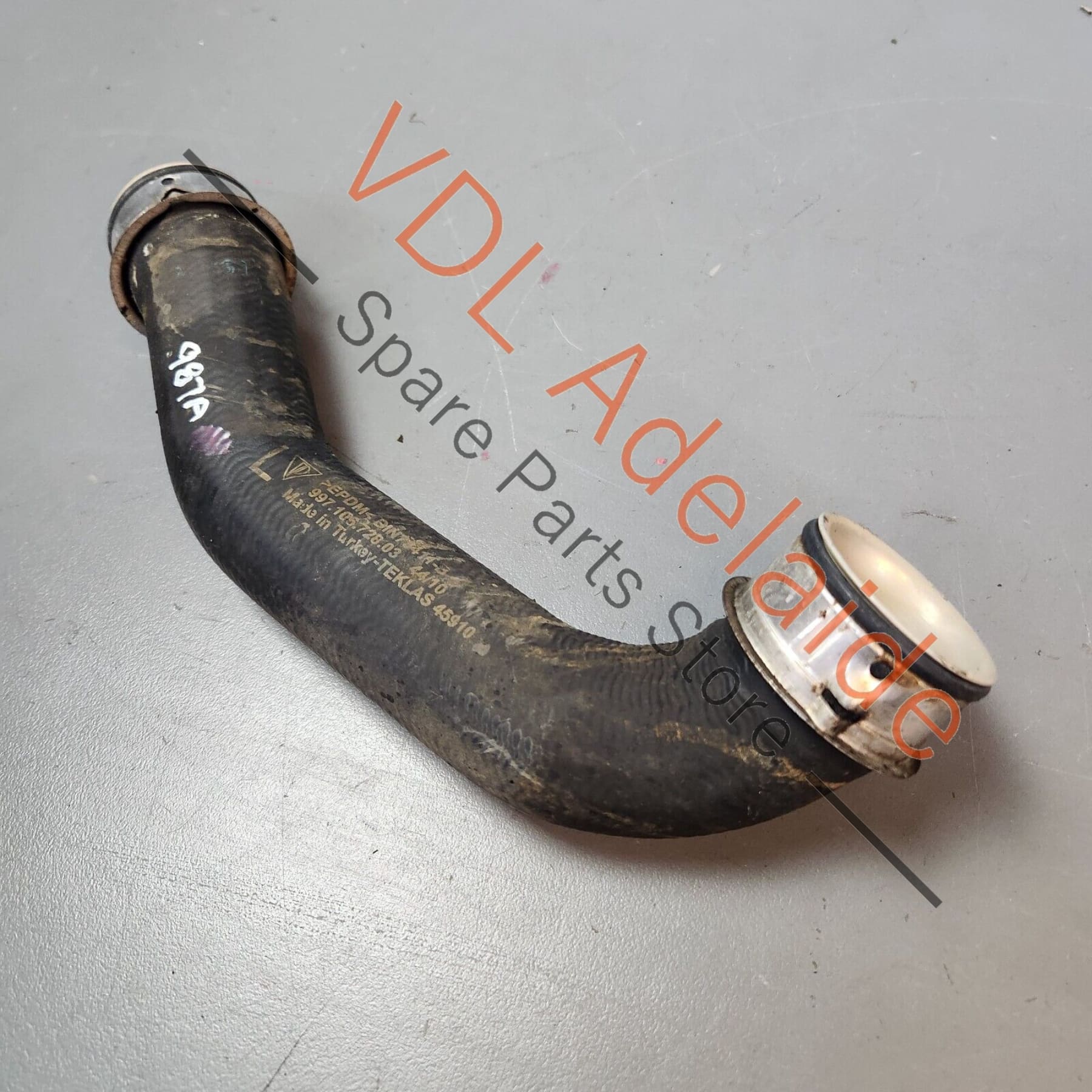 Porsche Cayman R 987 Left Coolant Return Hose Pipe 99710672803