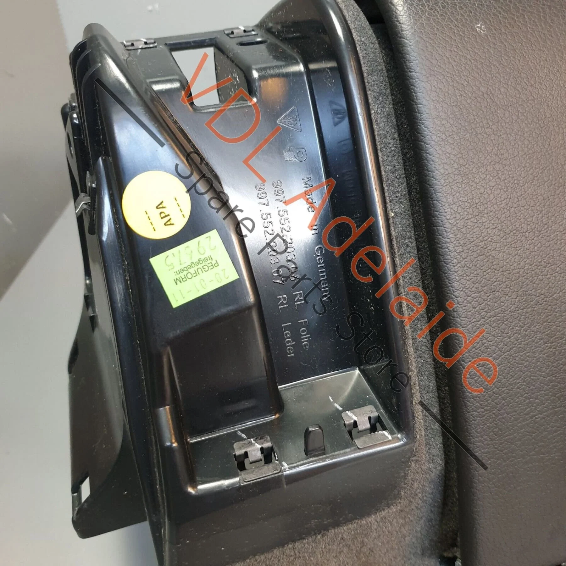 Porsche Cayman R 987 Glovebox Glove Box Black Leatherette RHD 99755220306 1MZ - Image 8