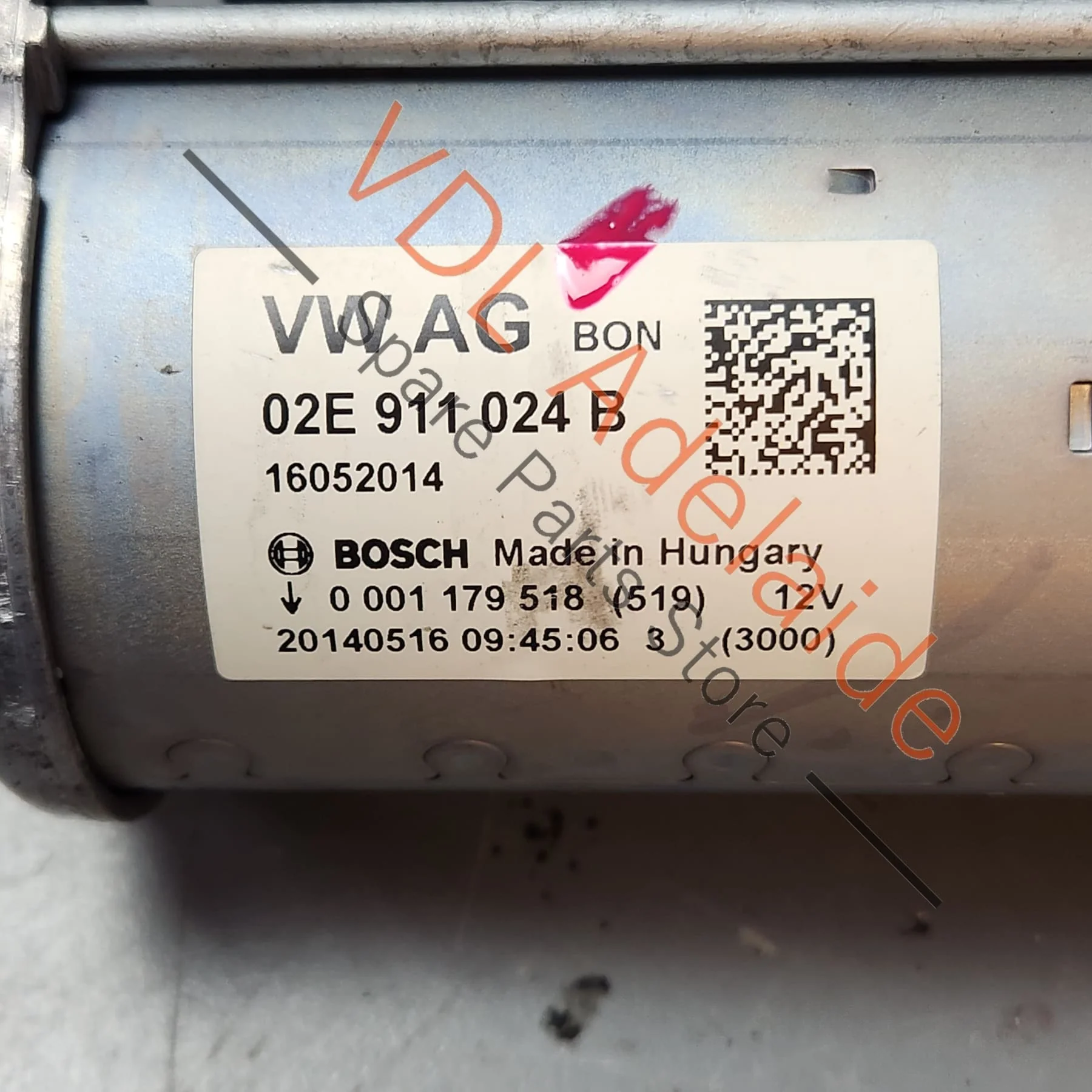 VW Golf MK7 1.1KW Starter Motor Bosch 02E911024B - Image 2