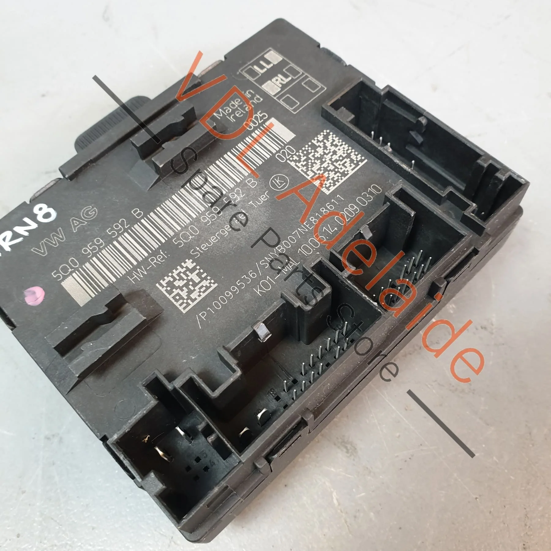 VW Golf R Mk7 Front Left Passenger Door Control Module Unit RHD 5Q0959592B - Image 3