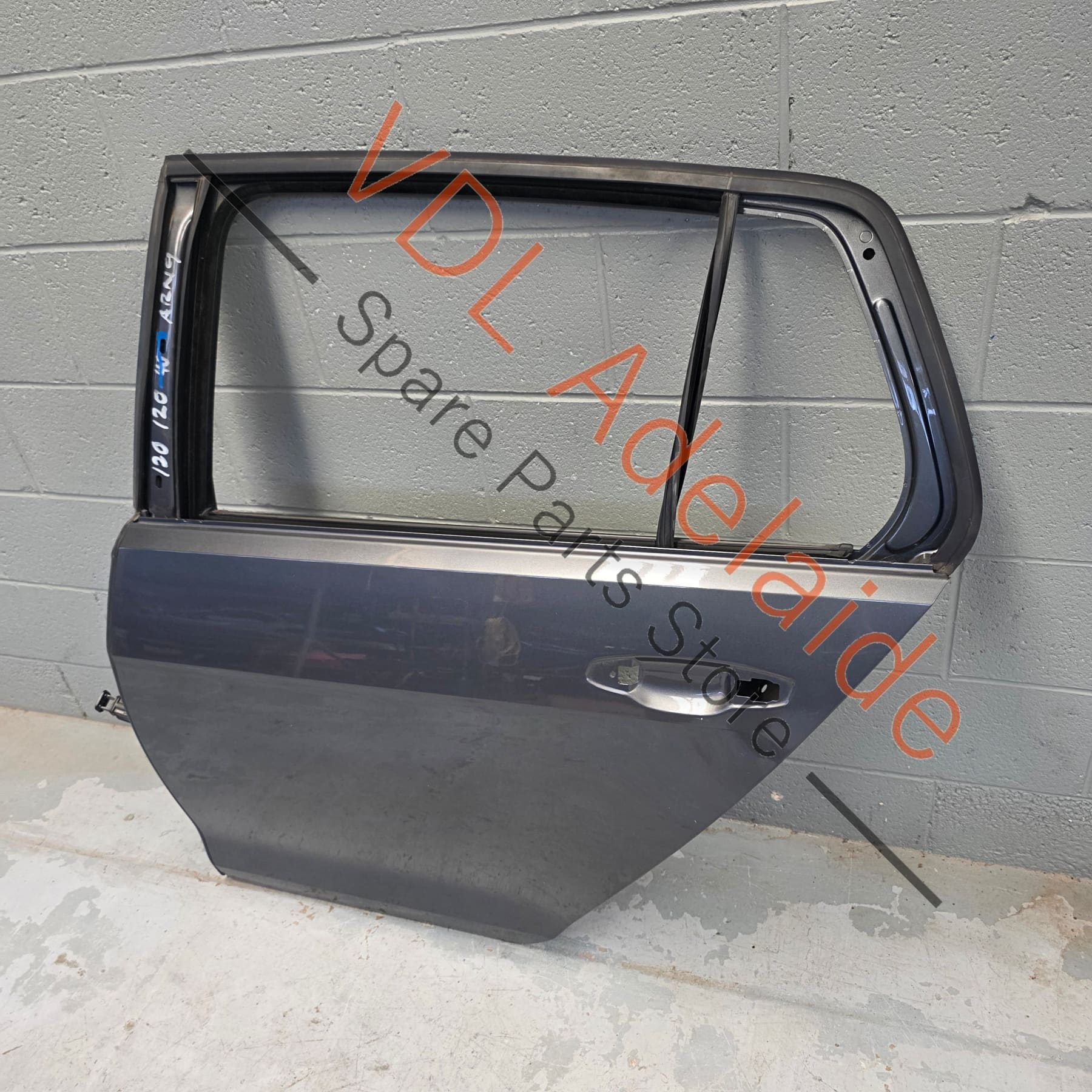 VW Golf MK7 7.5 Rear Left Door Shell Panel Indium Grey LR7H - Image 9