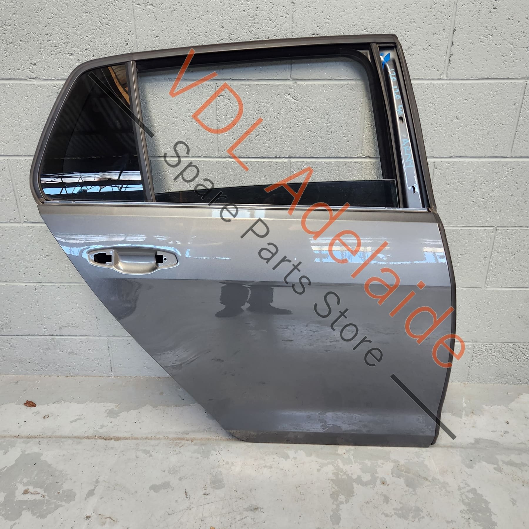 VW Golf MK7 7.5 Rear Right Door Shell Panel Indium Grey LR7H
