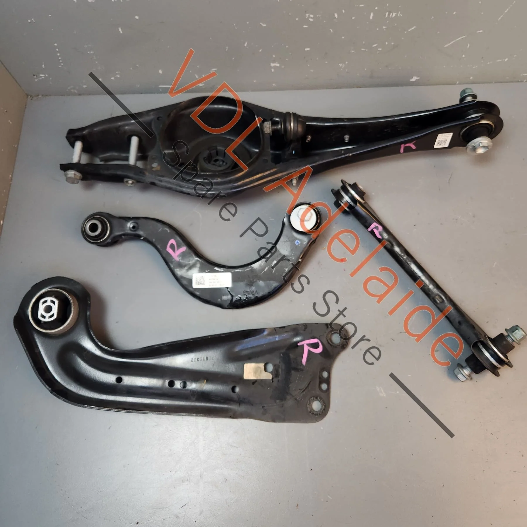 VW Golf Mk7.5 Rear Right Suspension Control Arms Wishbone Upper & Lower