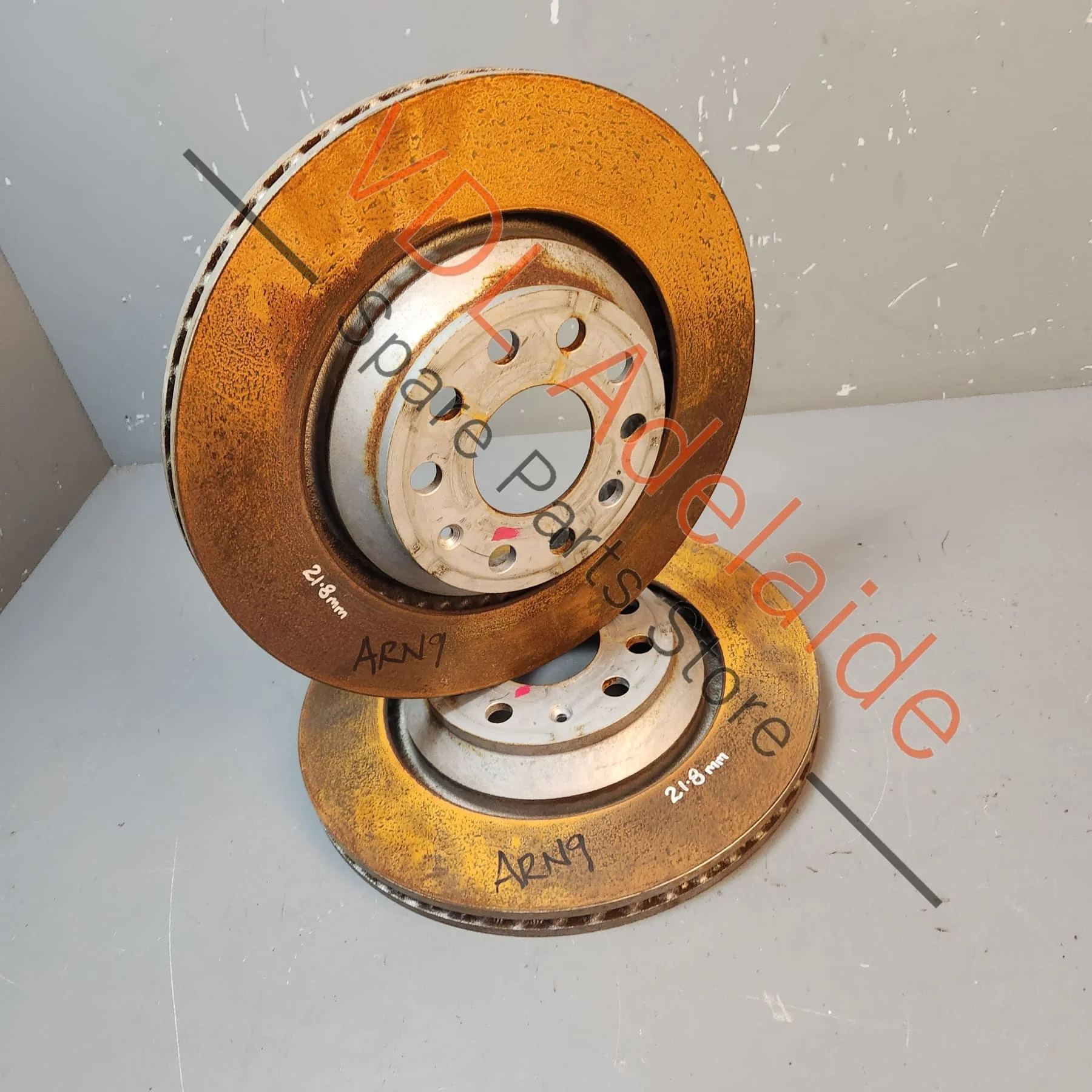 VW Golf GTi 2x Rear Vented Disc Brake Rotors 310 x 22 mm