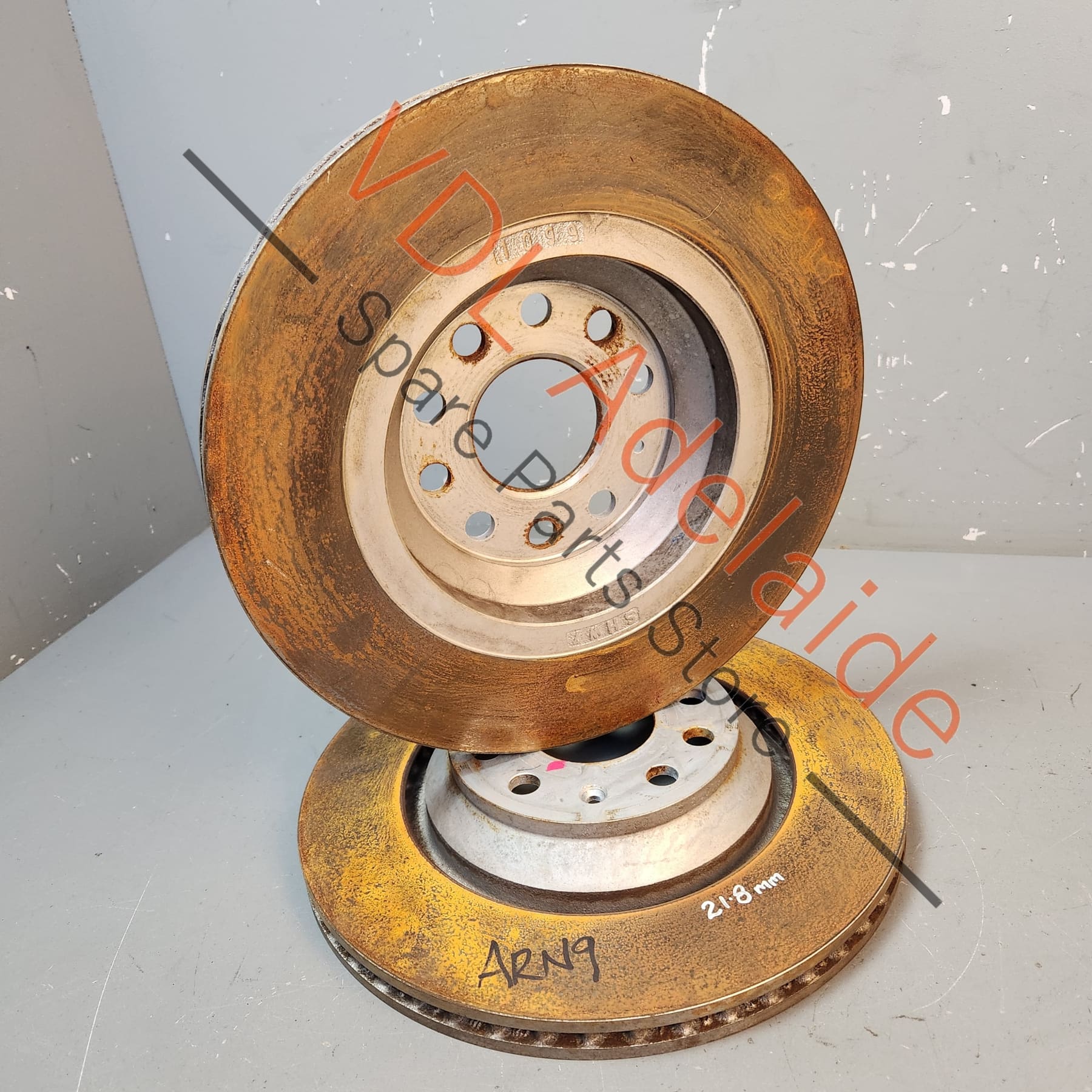 VW Golf GTi 2x Rear Vented Disc Brake Rotors 310 x 22 mm - Image 2