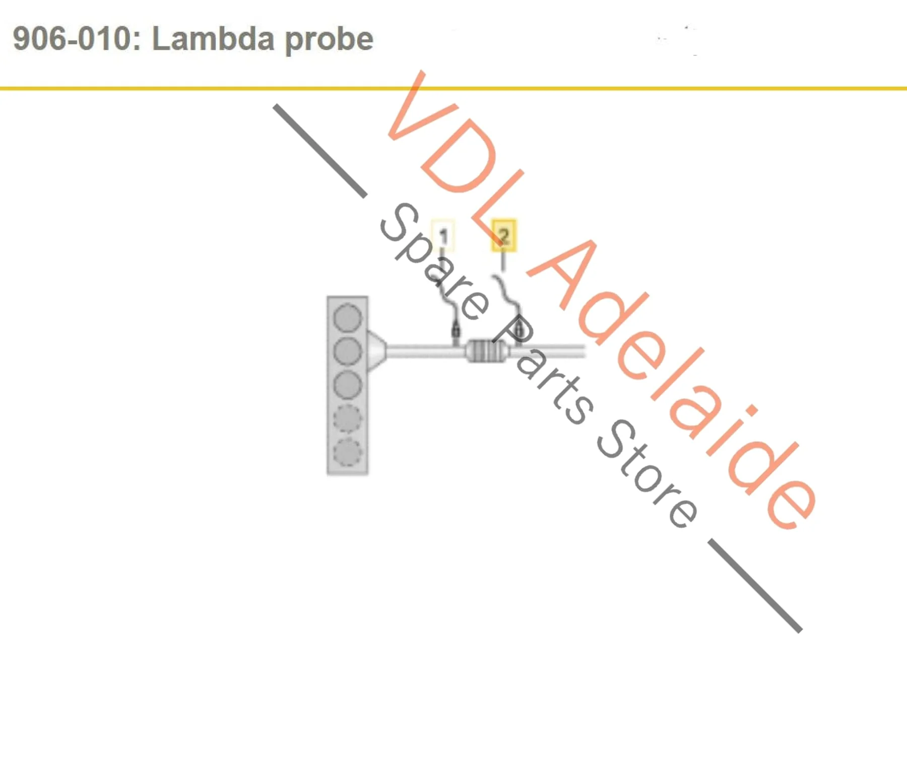 VW Golf Gti Lambda Probe Oxygen Sensor Downstream After Cat 06K906262R for CHHA, CHHB, CXDA - Image 2