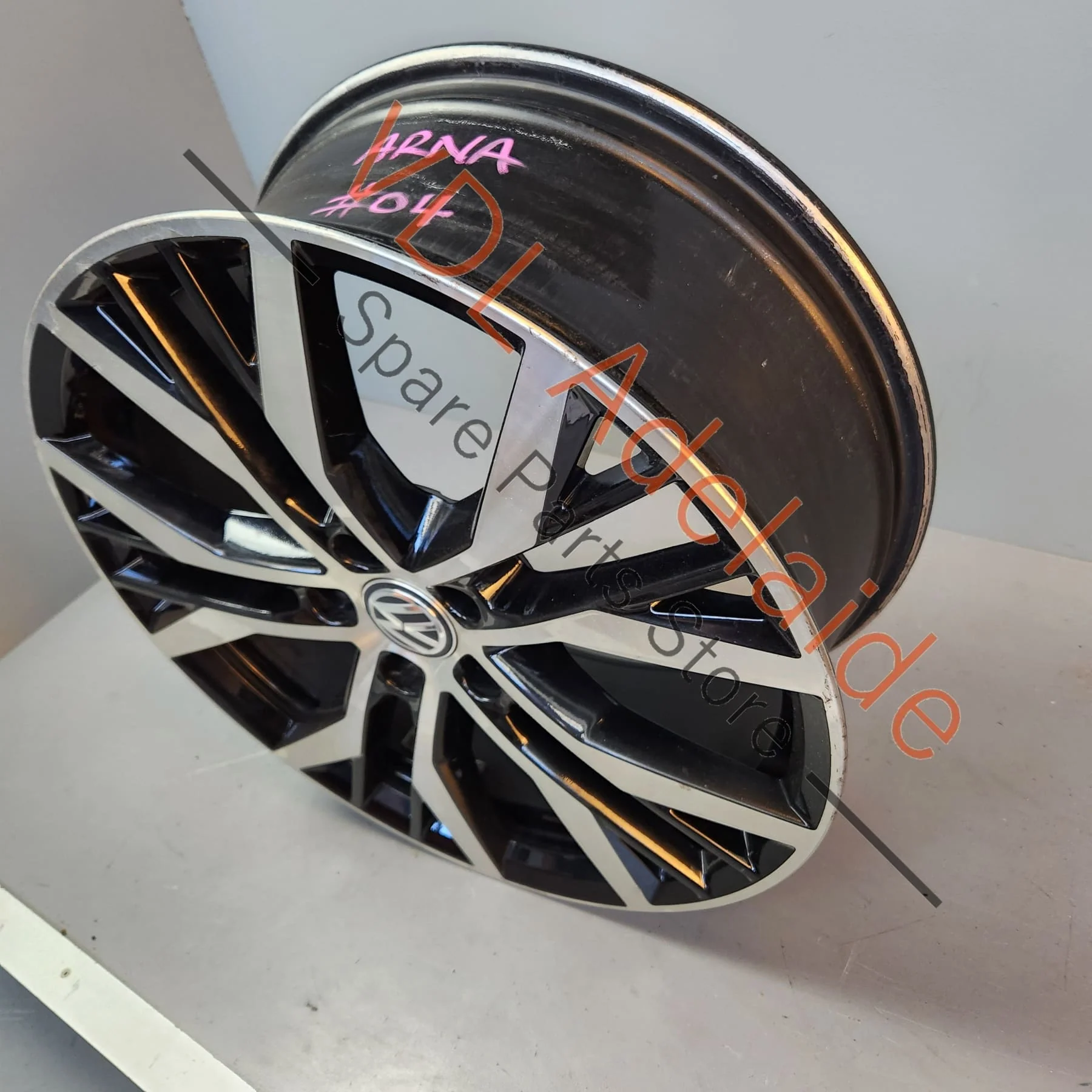 1x Genuine OEM VW Golf GTI 19 x 7.5 ET51 Alloy Wheel Rim SanDiego Style Design Diamond Cut #03 5G0601025AN FZZ - Image 3