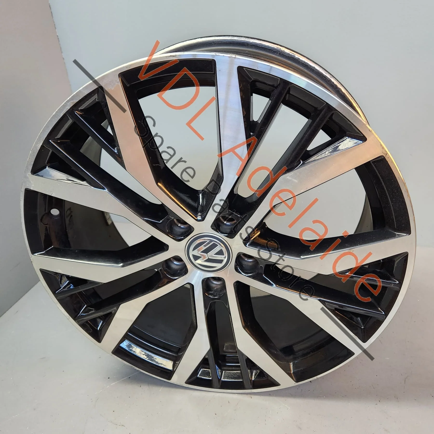 1x Genuine OEM VW Golf GTI 19 x 7.5 ET51 Alloy Wheel Rim SanDiego Style Design Diamond Cut #03 5G0601025AN FZZ - Image 9
