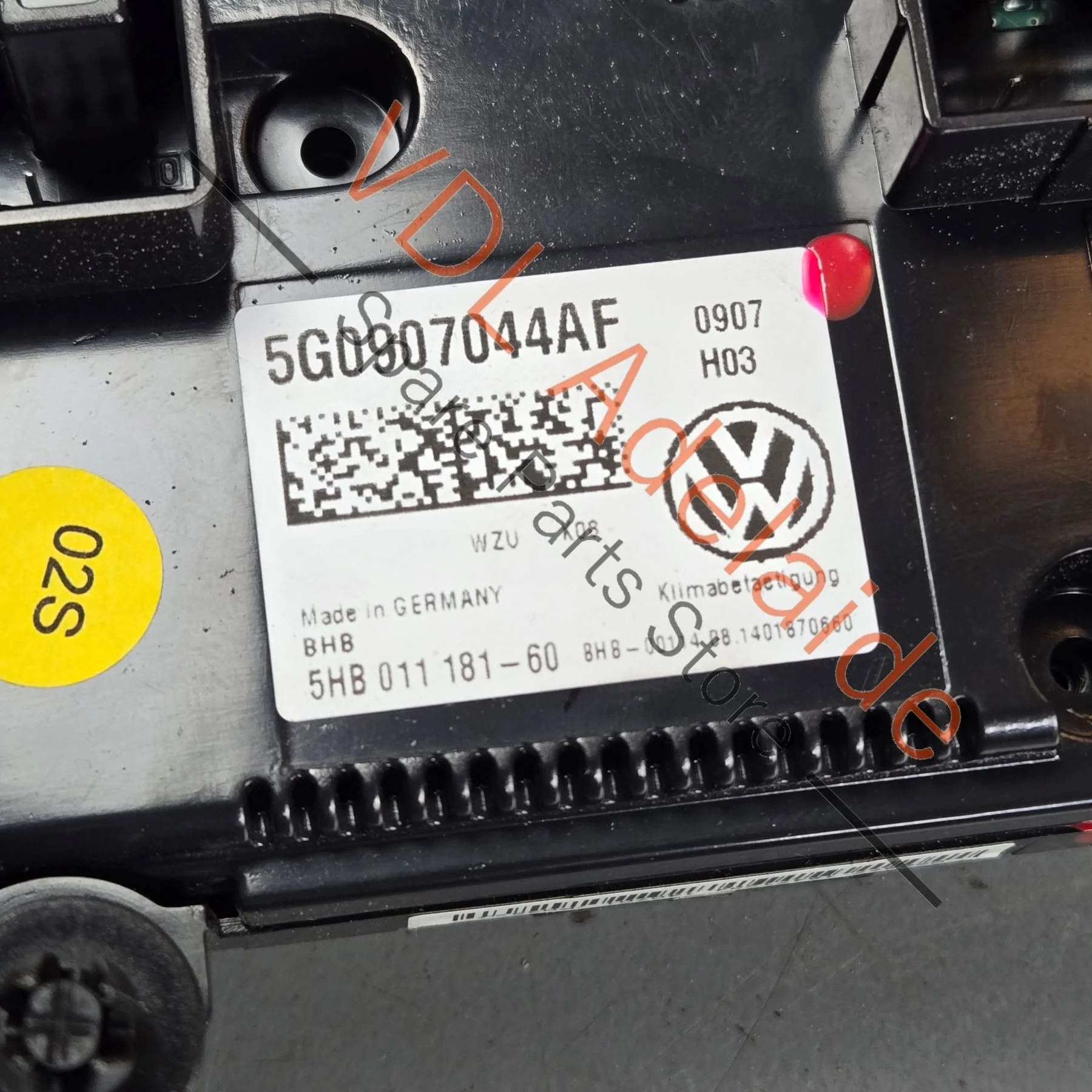 VW Golf MK7 Climate Aircon AC Switch Control Panel 5G0907044AF 5G0907044BC - Image 3