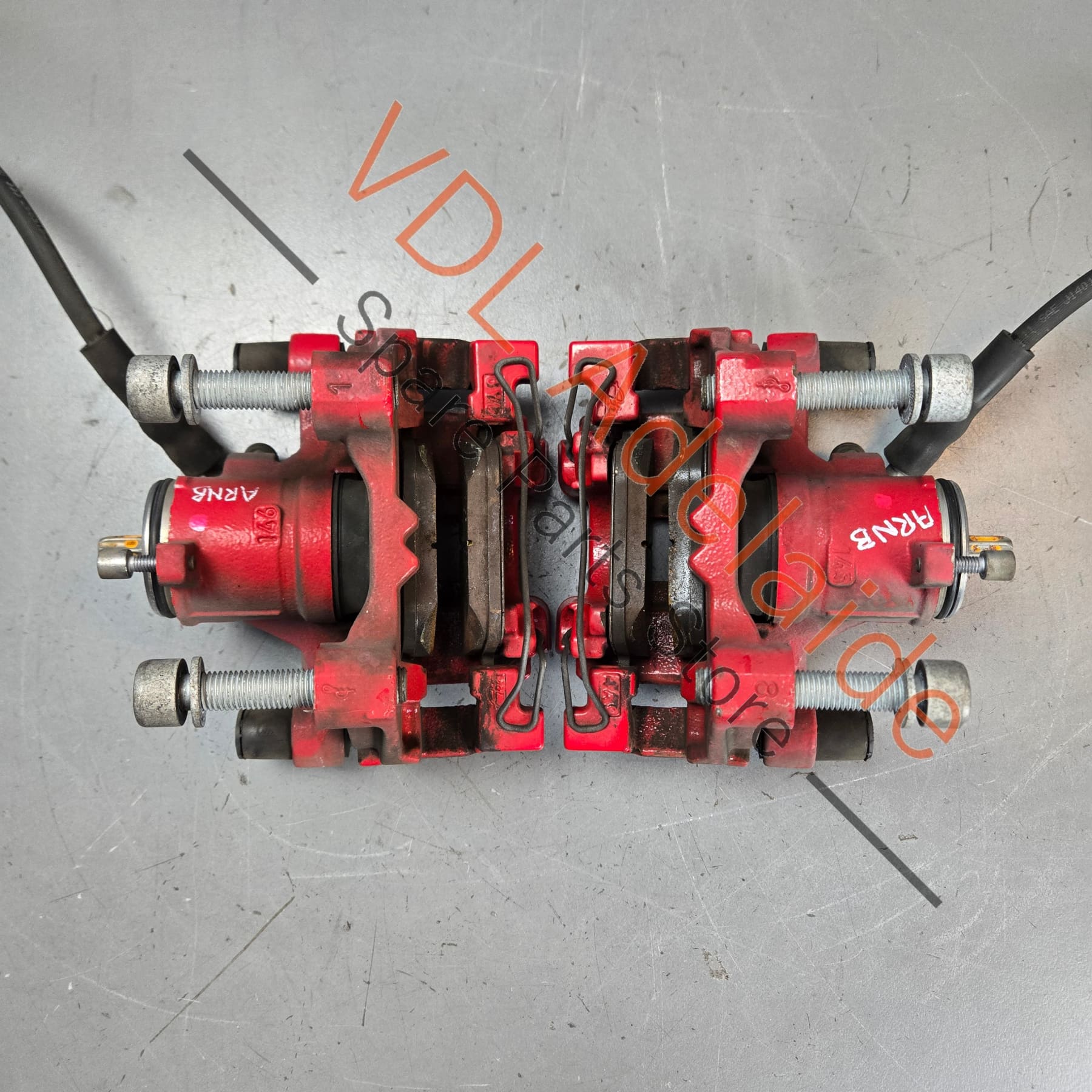 VW Golf Gti MK7 Rear Red Brake Caliper Housing Pair 5G0615423B 5G0615424B - Image 4