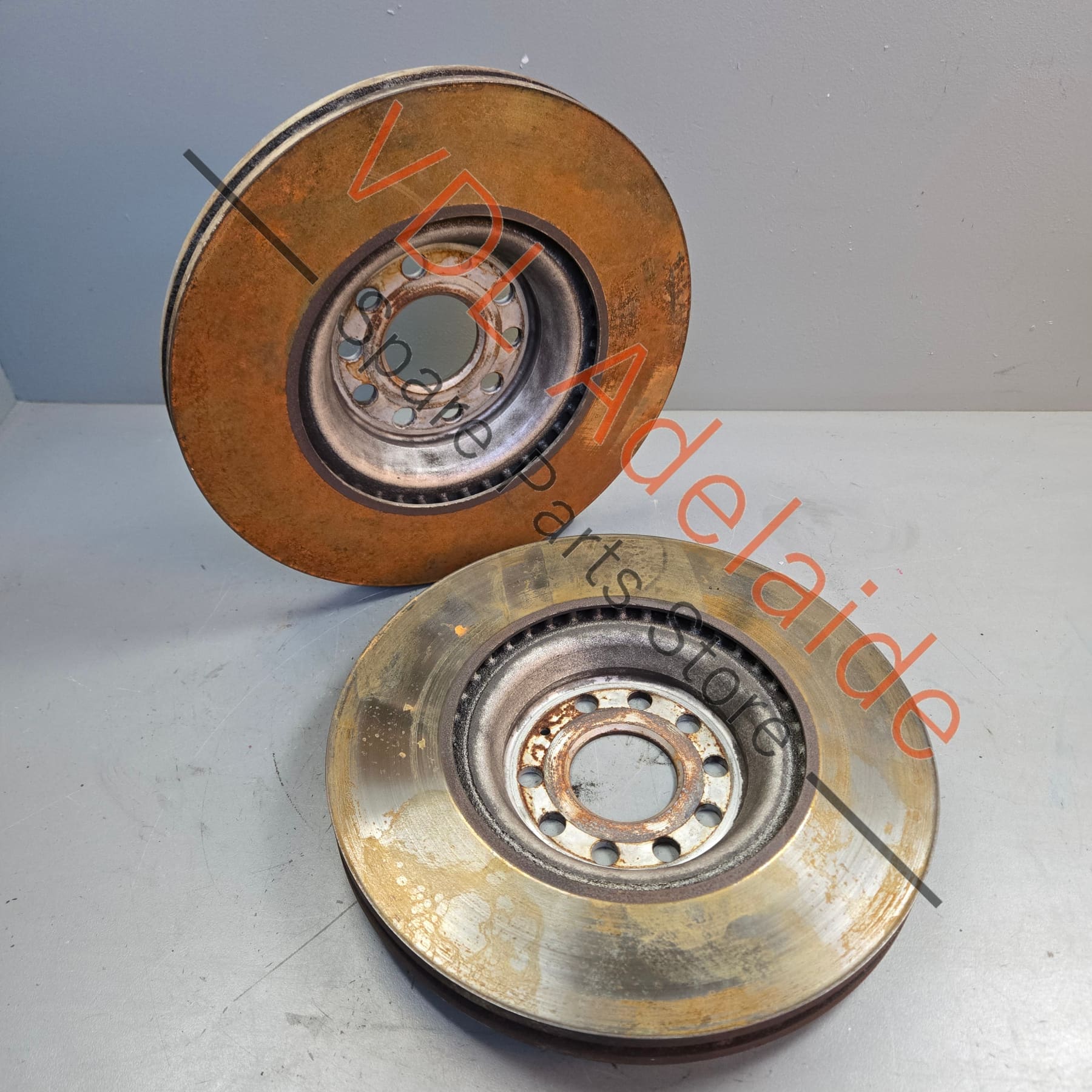 VW Golf MK7 R Audi S3 Pair of 340mm x 30mm Front Brake Disc Rotors 1K0615301AD - Image 2