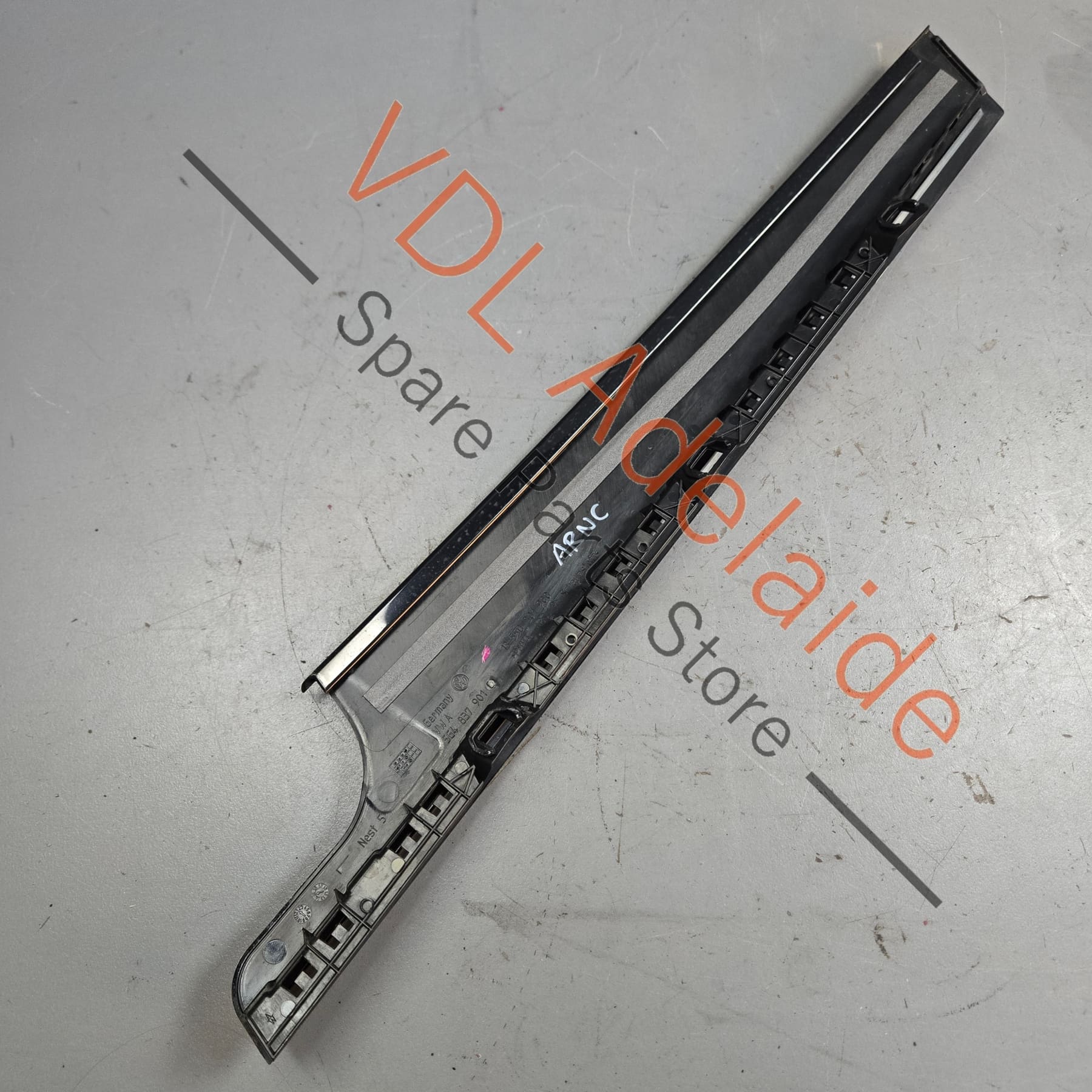 VW Golf Mk7 Gloss Black Front Left B Pillar Exterior Trim for Door Window Frame 5G4837889B - Image 5