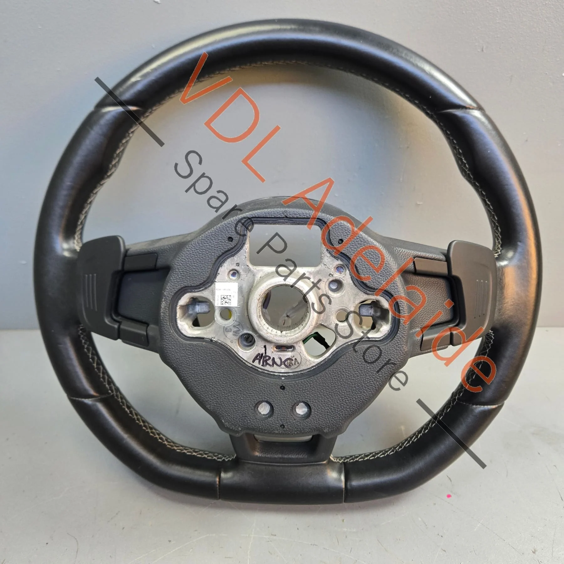 VW Golf R MK7 Flat Bottom Sports Leather Steering Wheel 5G0419091HS - Image 9
