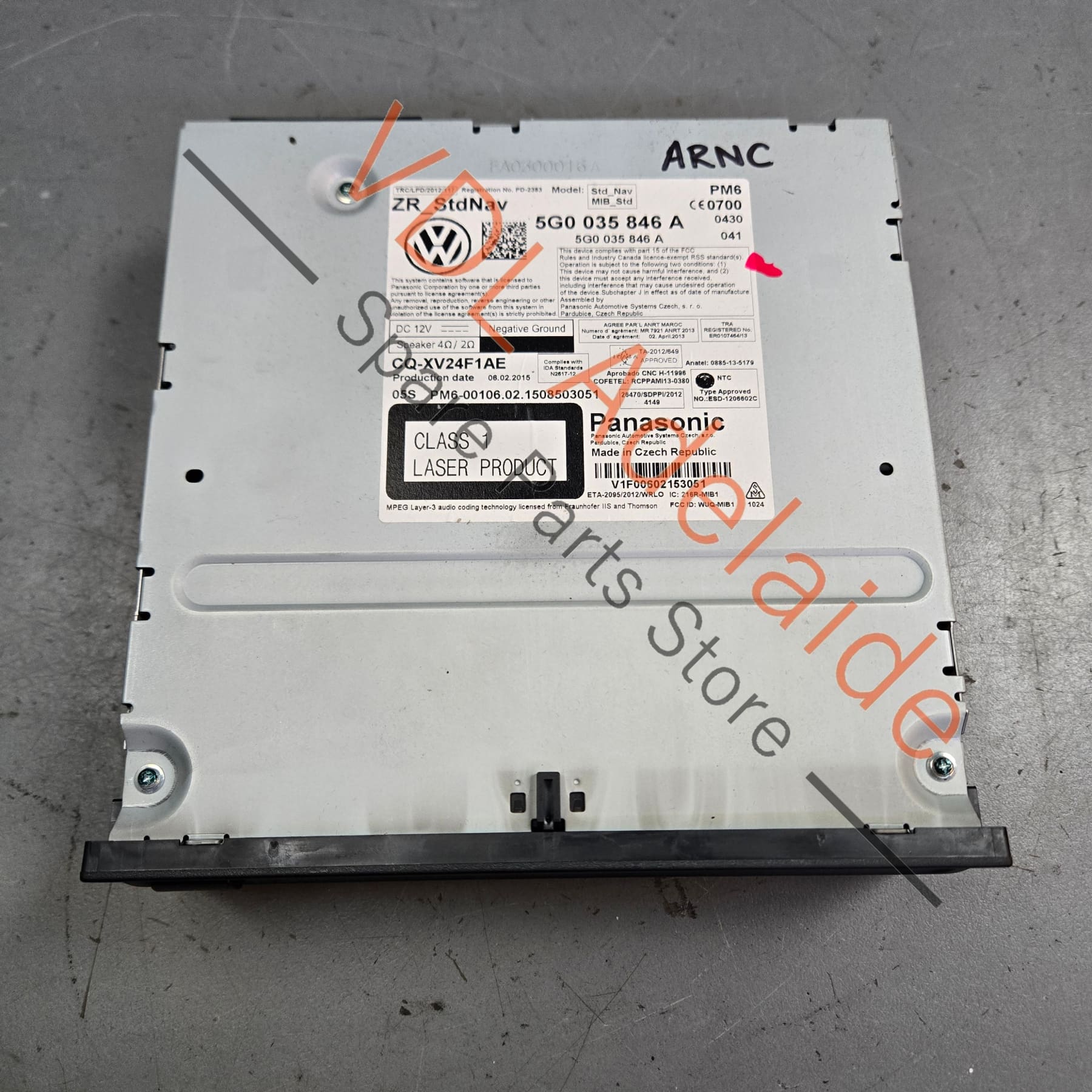 VW Golf Mk7 Discover Media Control Unit Radio Bluetooth SD/CD Navigation 5G0035846A - Image 3