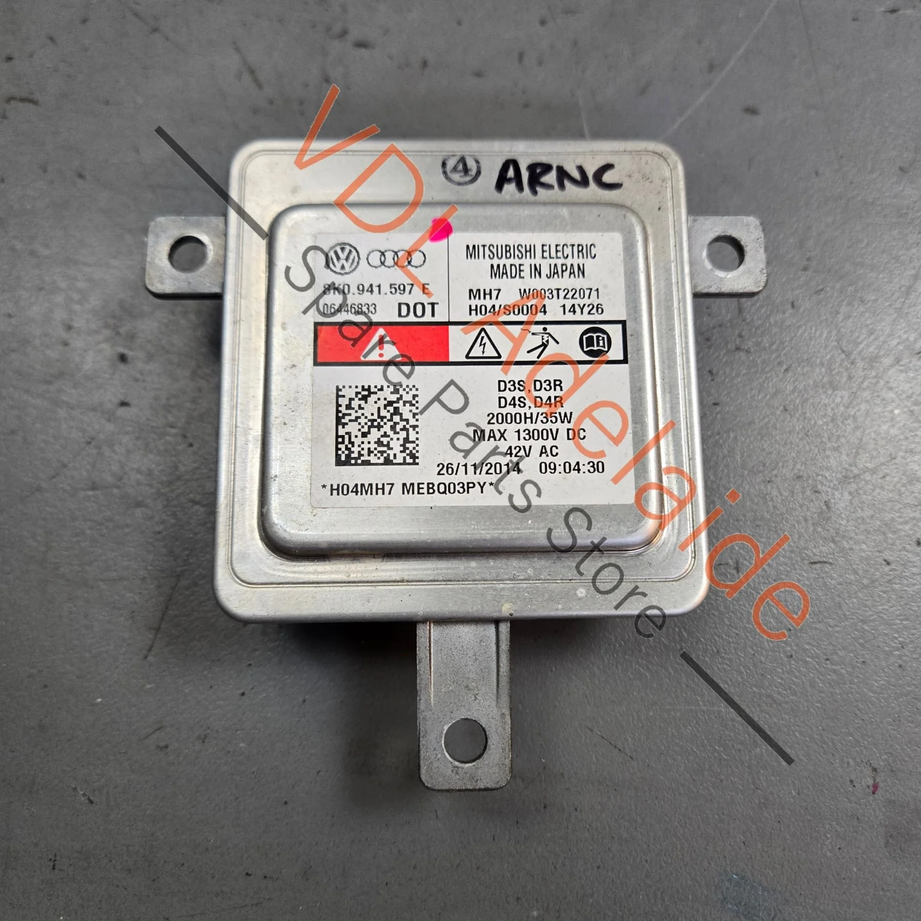 VW Golf R MK7 Headlight Ballast Module Controller 8K0941597E