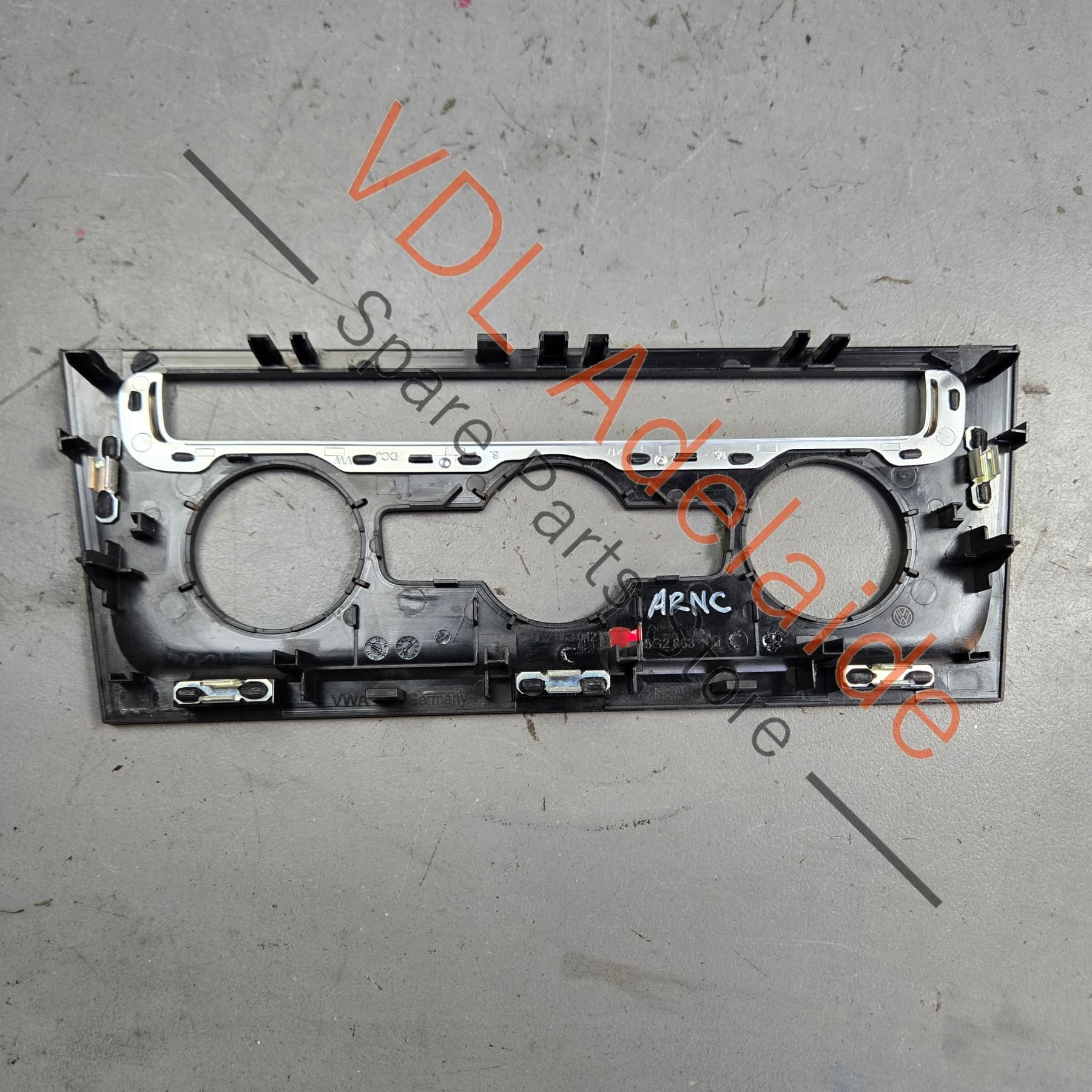 VW Golf MK7 7.5 AC Switch Trim Cover Panel Gloss Black 5G2863042C - Image 4