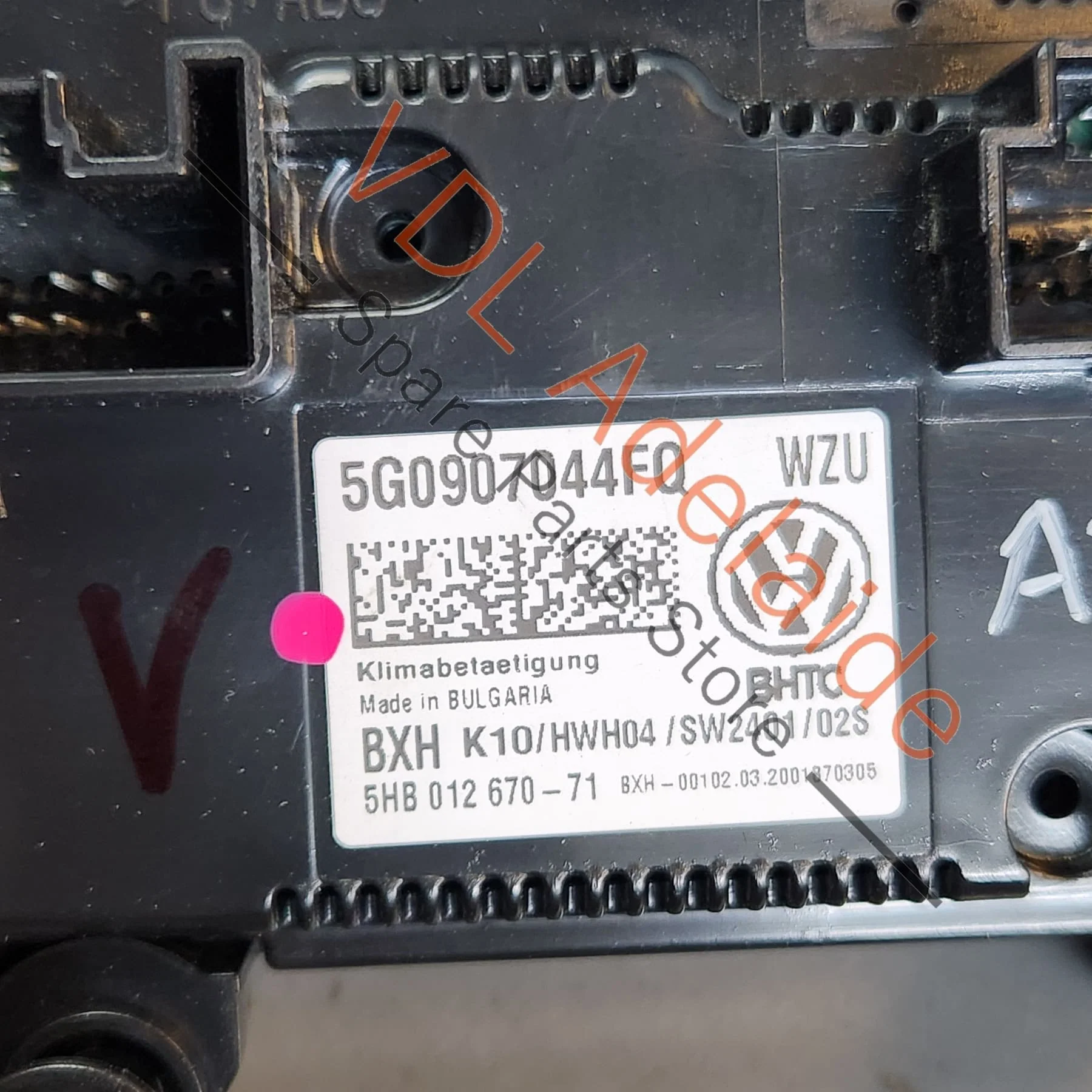 VolkswagenVW Golf MK7 Climate Aircon AC Seat Heater Switch 5G0907044AA - Image 2