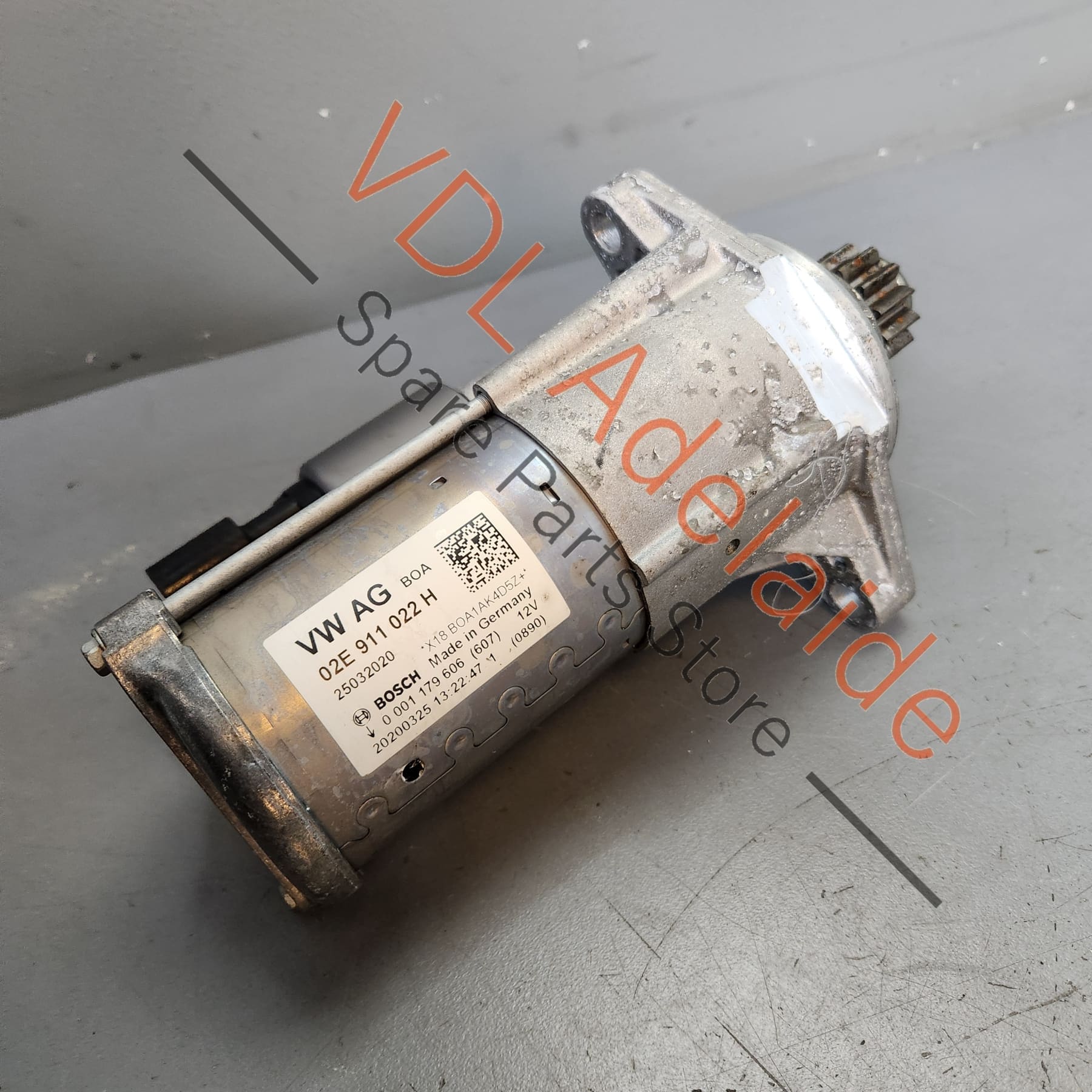 VW Golf MK7 7.5 1.1kw Starter Motor Bosch 02E911022H - Image 2