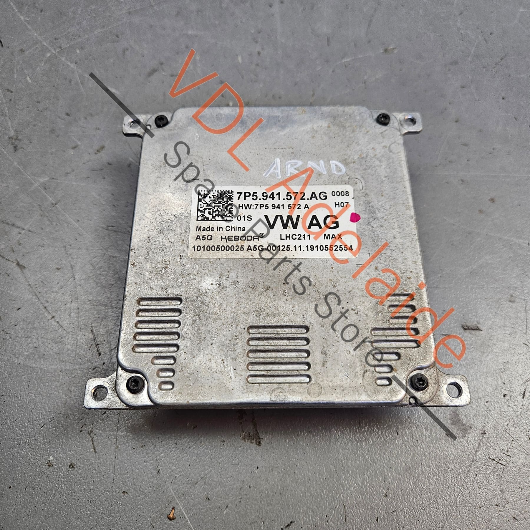 VW Golf MK7 7.5 LED Headlight Head Light Power Module Controller 7P5941572AG