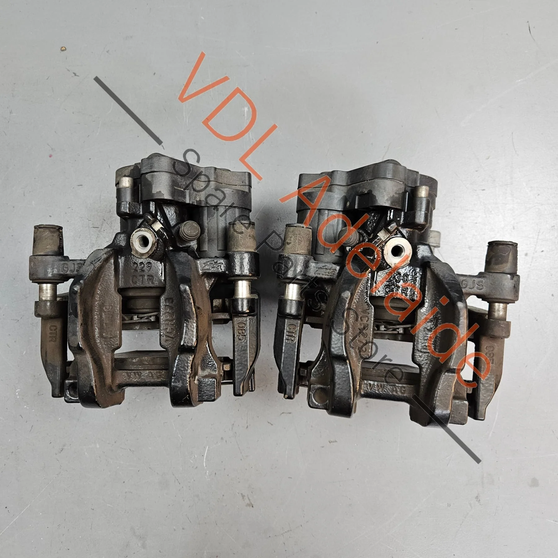 Audi RS3 8V Golf R 310 x 22mm Vented Rear Brake Caliper Set Pair with Electric Handbrake - Image 3