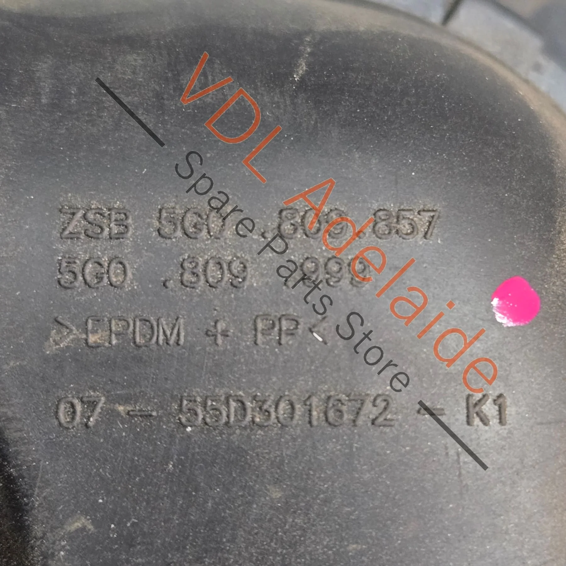 VW Golf MK7 Fuel Filler Flap Cap 5G0809909 5G0809857 Indium Grey LR7H X3X3 - Image 5