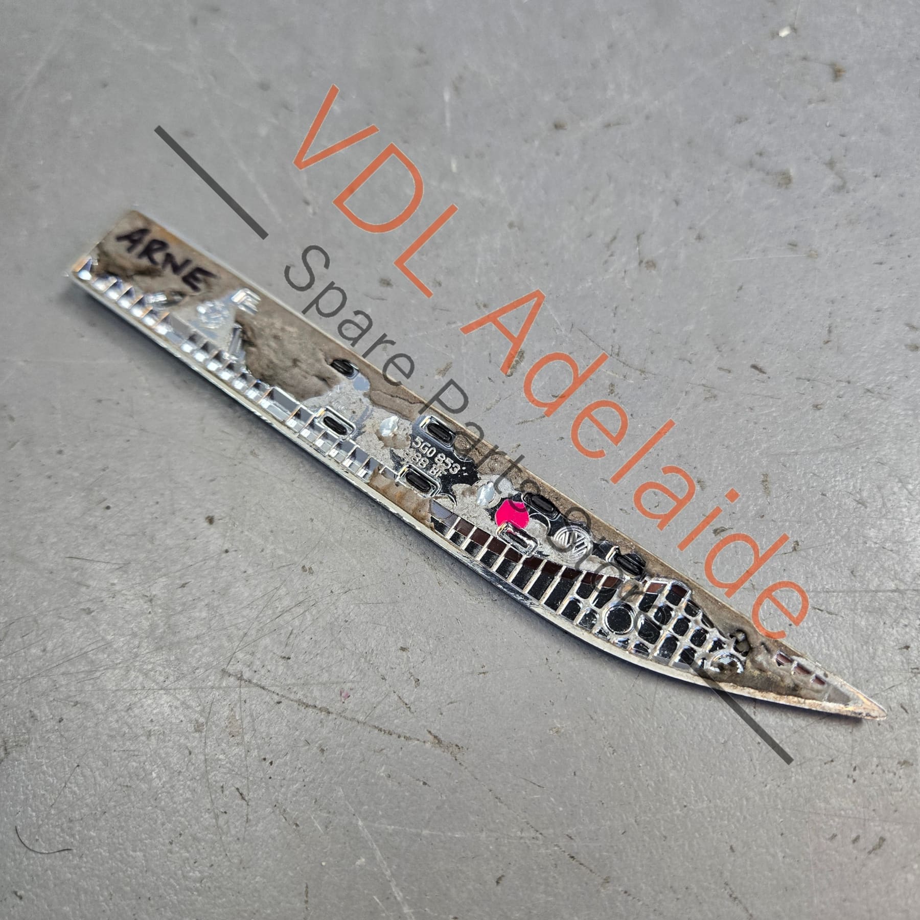 VW Golf Mk7 Polo R Genuine OEM RHS Fender Badge 5G0853688AT JZQ - Image 3
