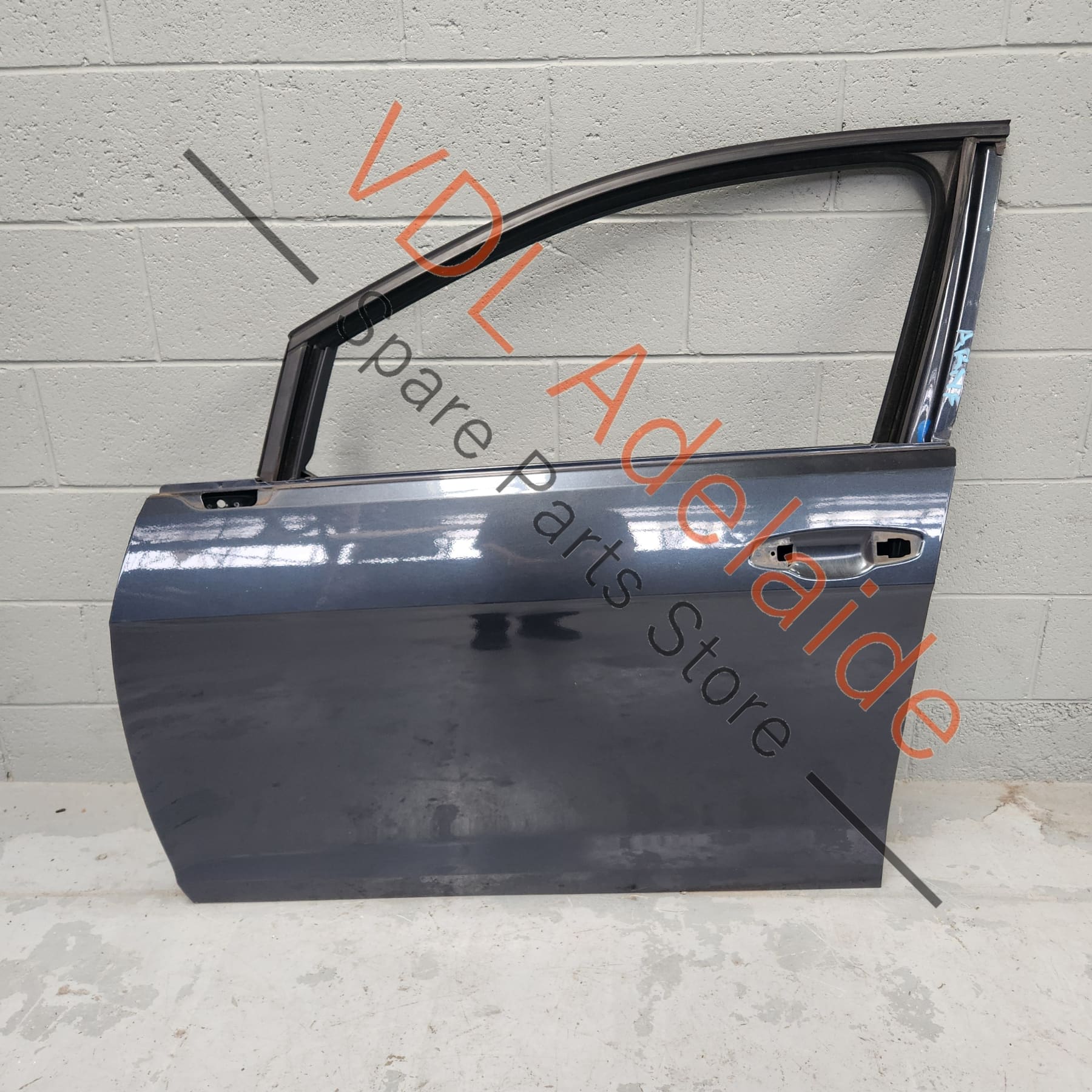 VW Golf MK7 Front Left Door Shell Panel Dark Iron Blue Metallic 8P8P LD5G