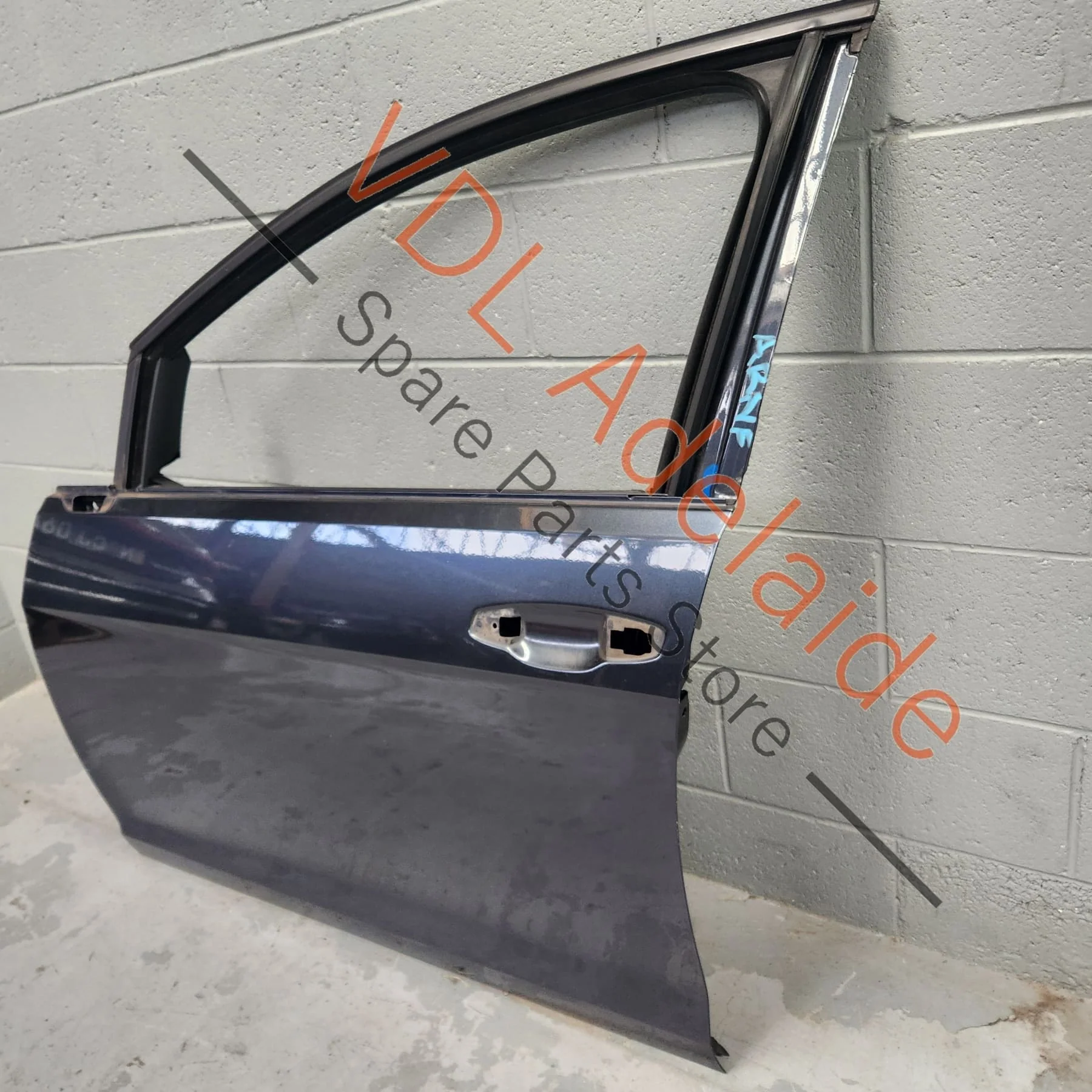 VW Golf MK7 Front Left Door Shell Panel Dark Iron Blue Metallic 8P8P LD5G - Image 4
