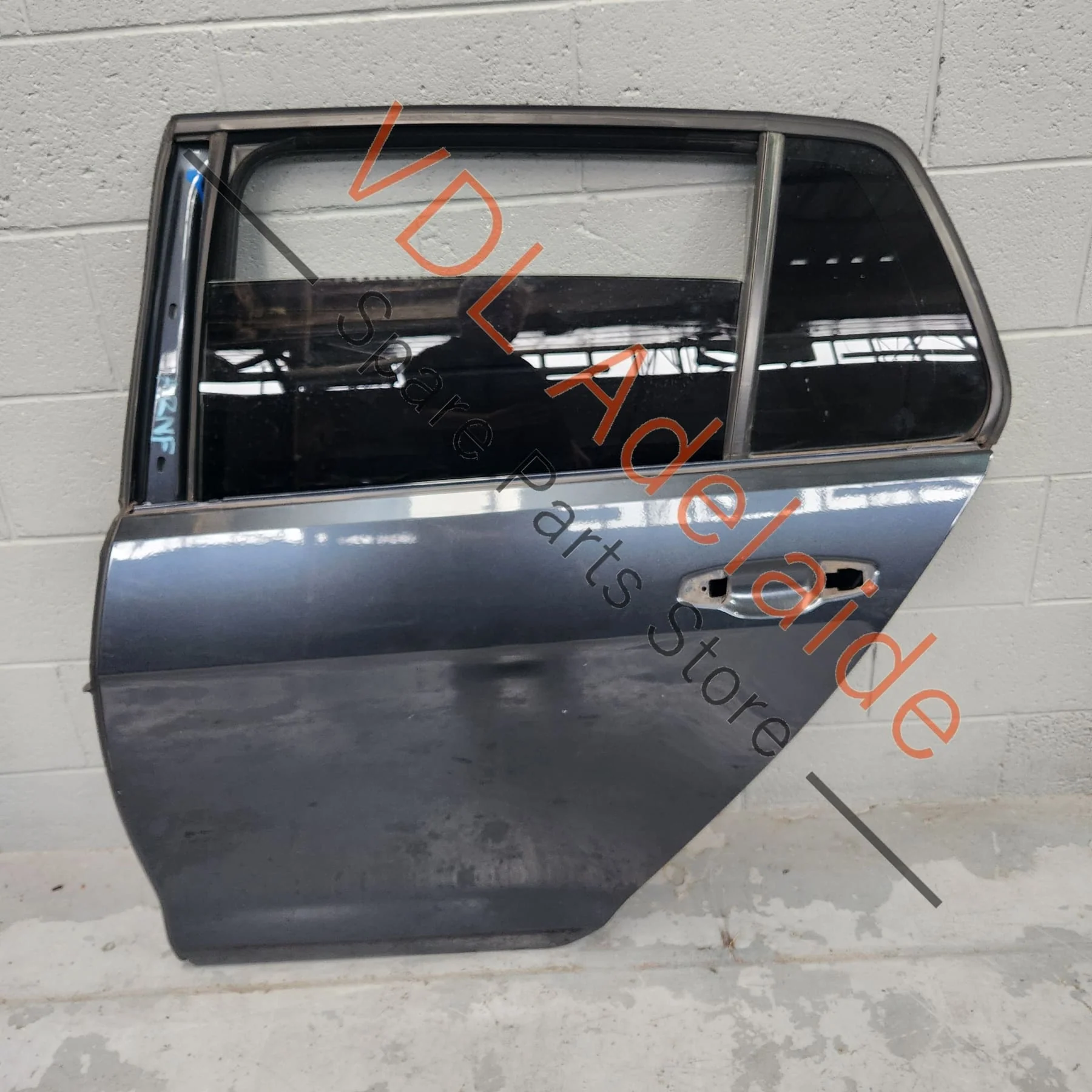 VW Golf MK7 Rear Left Door Shell Panel Dark Iron Blue Metallic 8P8P LD5G
