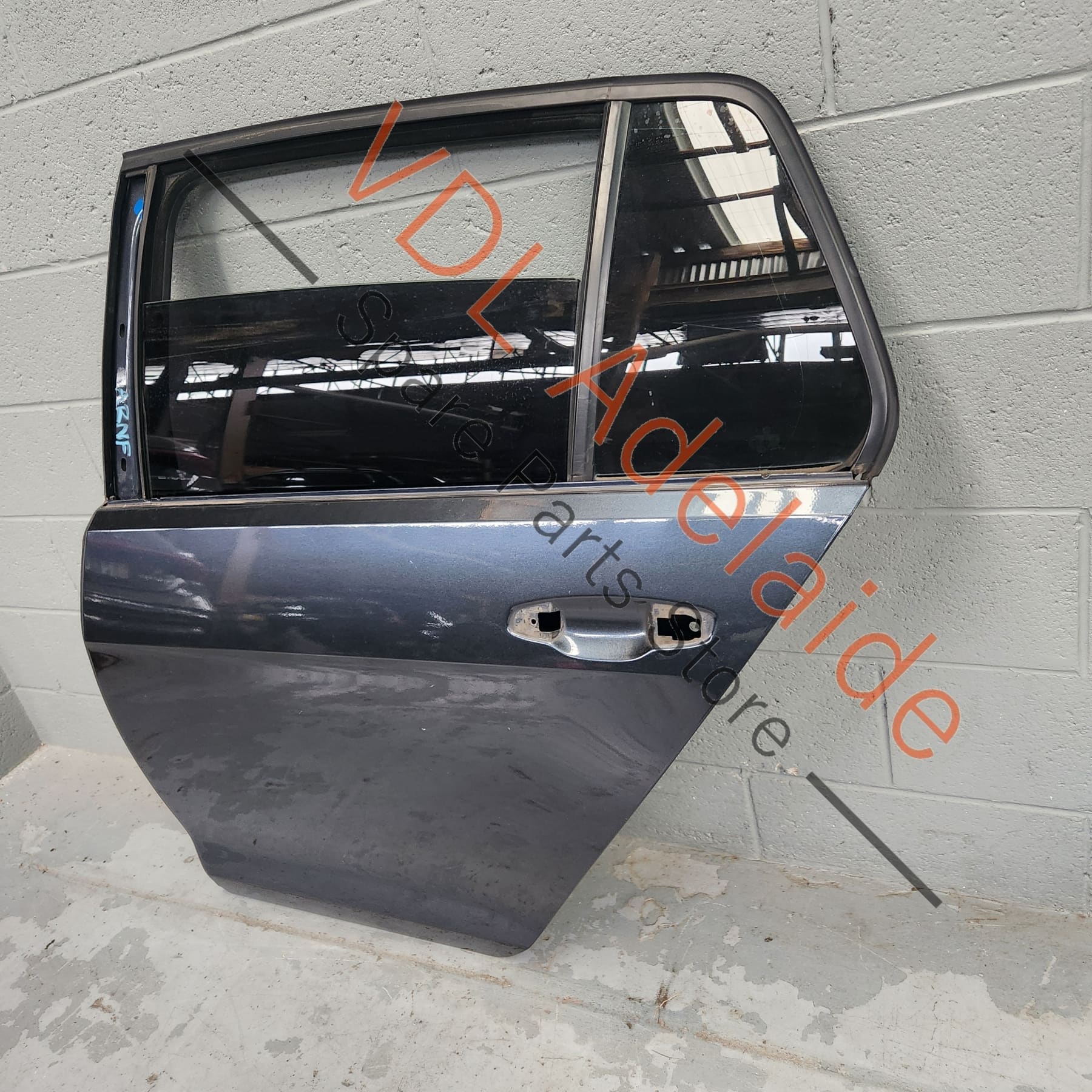 VW Golf MK7 Rear Left Door Shell Panel Dark Iron Blue Metallic 8P8P LD5G - Image 4